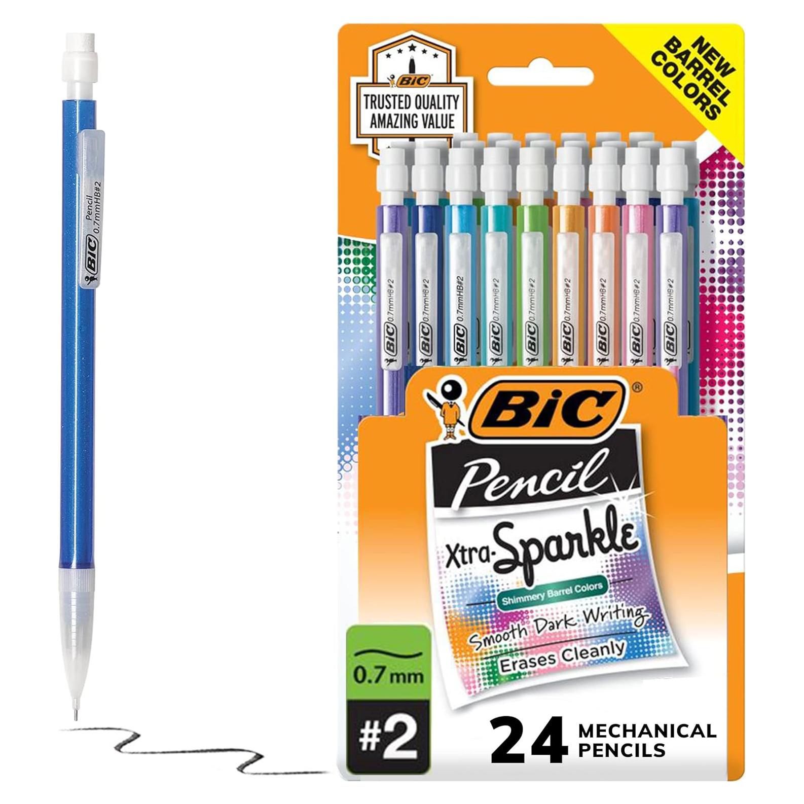 Lápices Mecánicos BIC Xtra-Sparkle 0.7mm Paquete 24