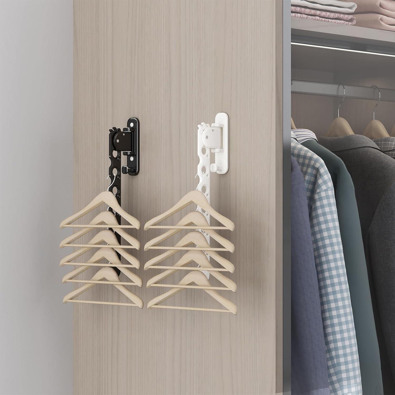 Perchero Plegable Montado en la Pared Danpoo Negro