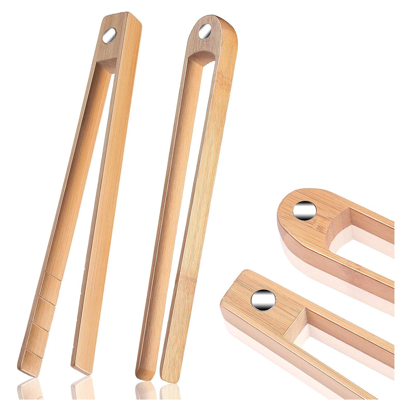 Pinzas de Madera Patelai 22 cm con Imán para Tostadora