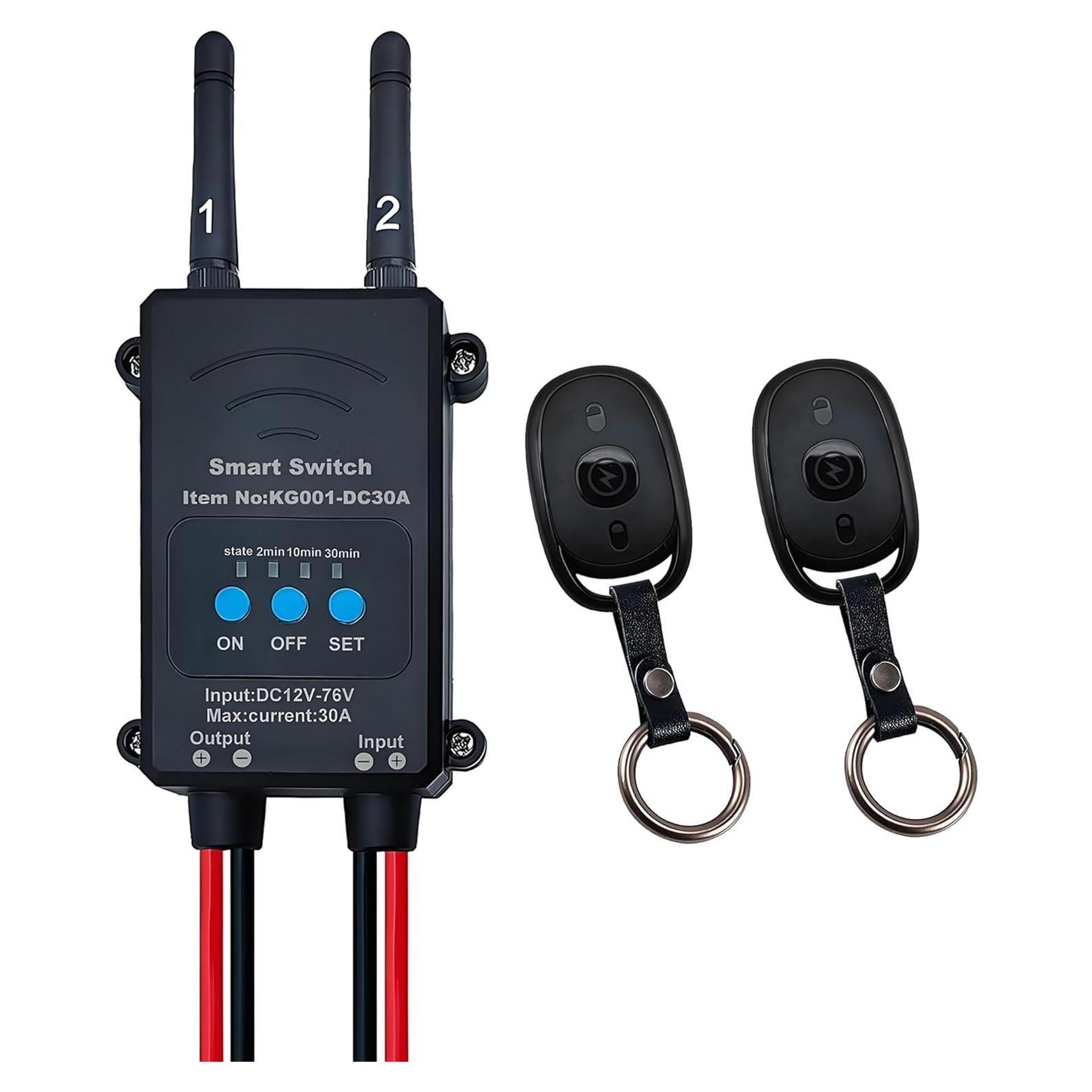 Interruptor Remoto Inalámbrico GLOBELEC DC12-76V 30m