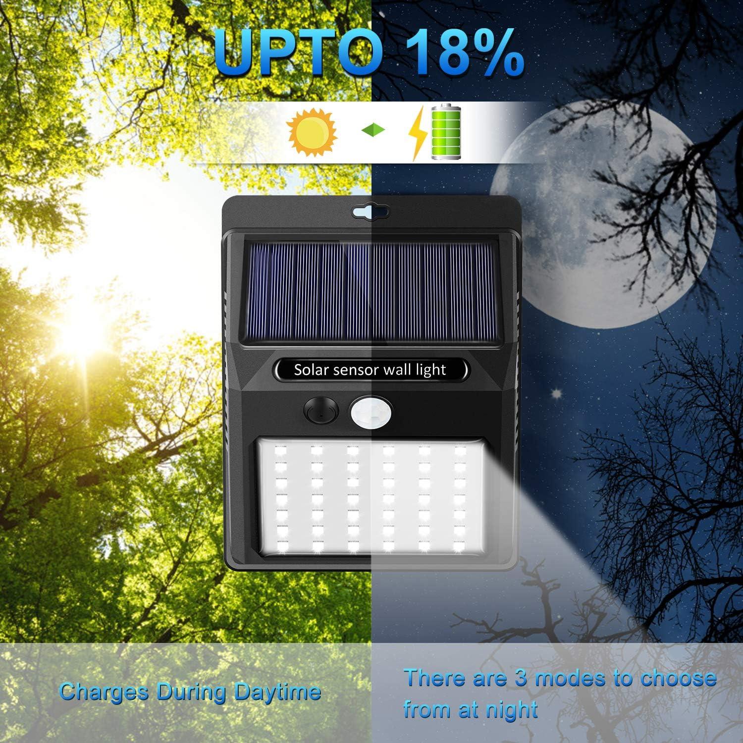 Luces Solares Exteriores SEZAC 6Pack 3 Modos IP65