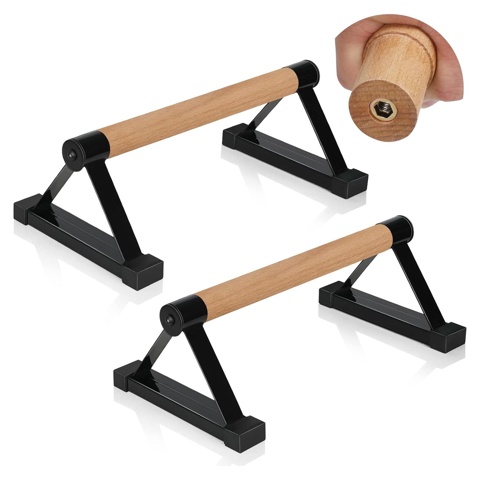 Barras de Flexiones de Madera Airogym - Soporte 600 lbs