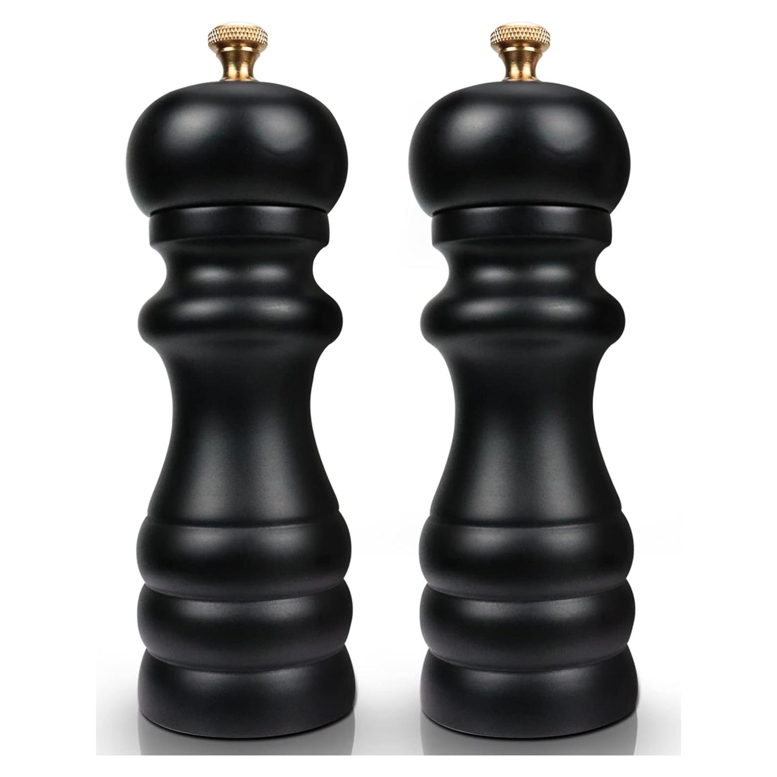 Juego de Molinillos de Sal y Pimienta Bochionyu 16.5 cm Negro