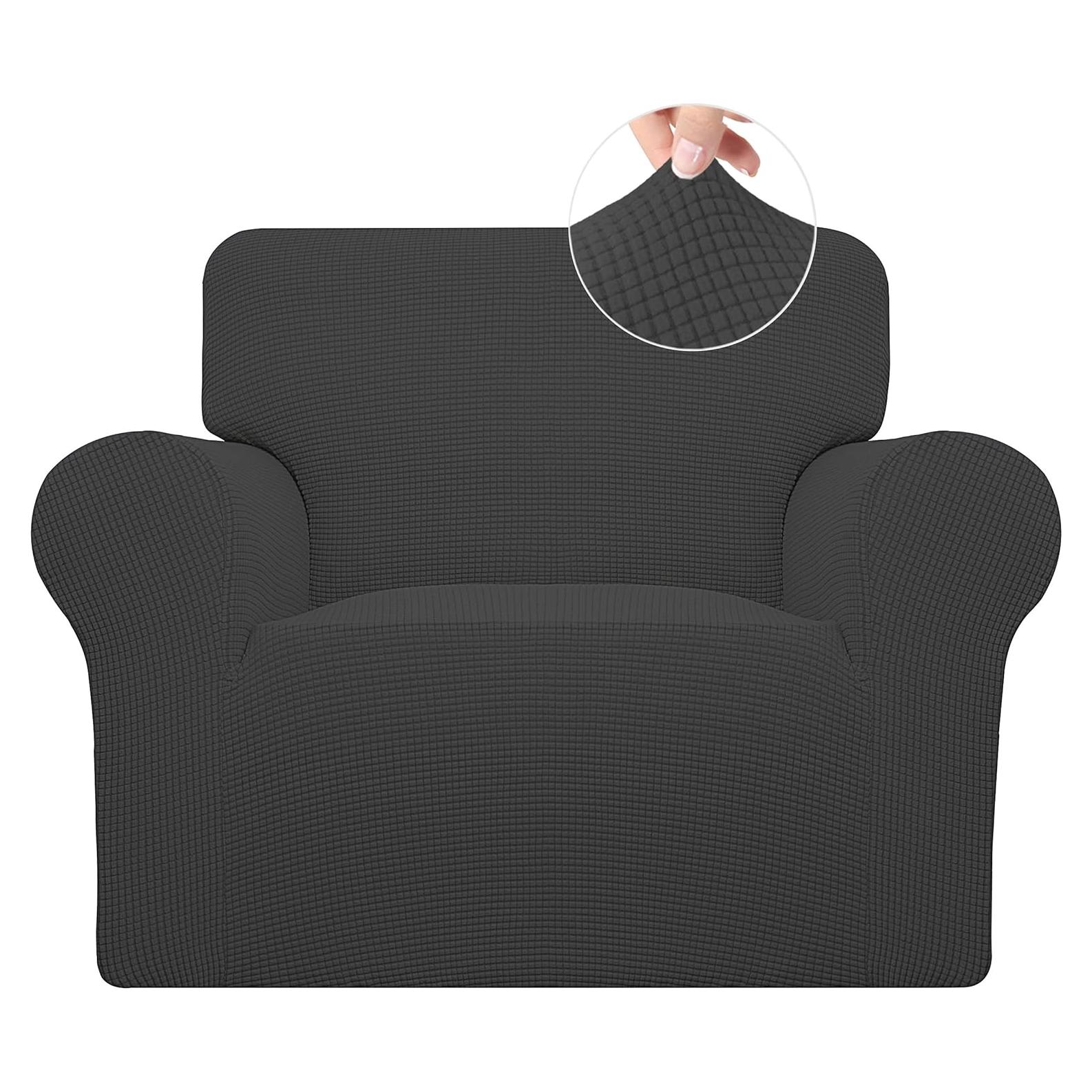Funda de Sofá Easy-Going para Silla Gris Oscuro Elástica