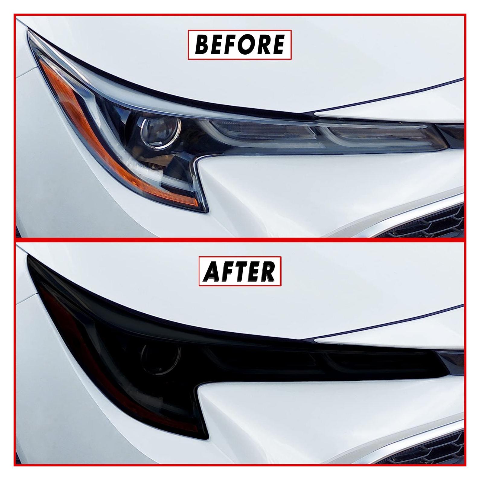Vinilo Pre-Cortado SlickMod Ahumado para Faros Toyota Corolla 2020-2021