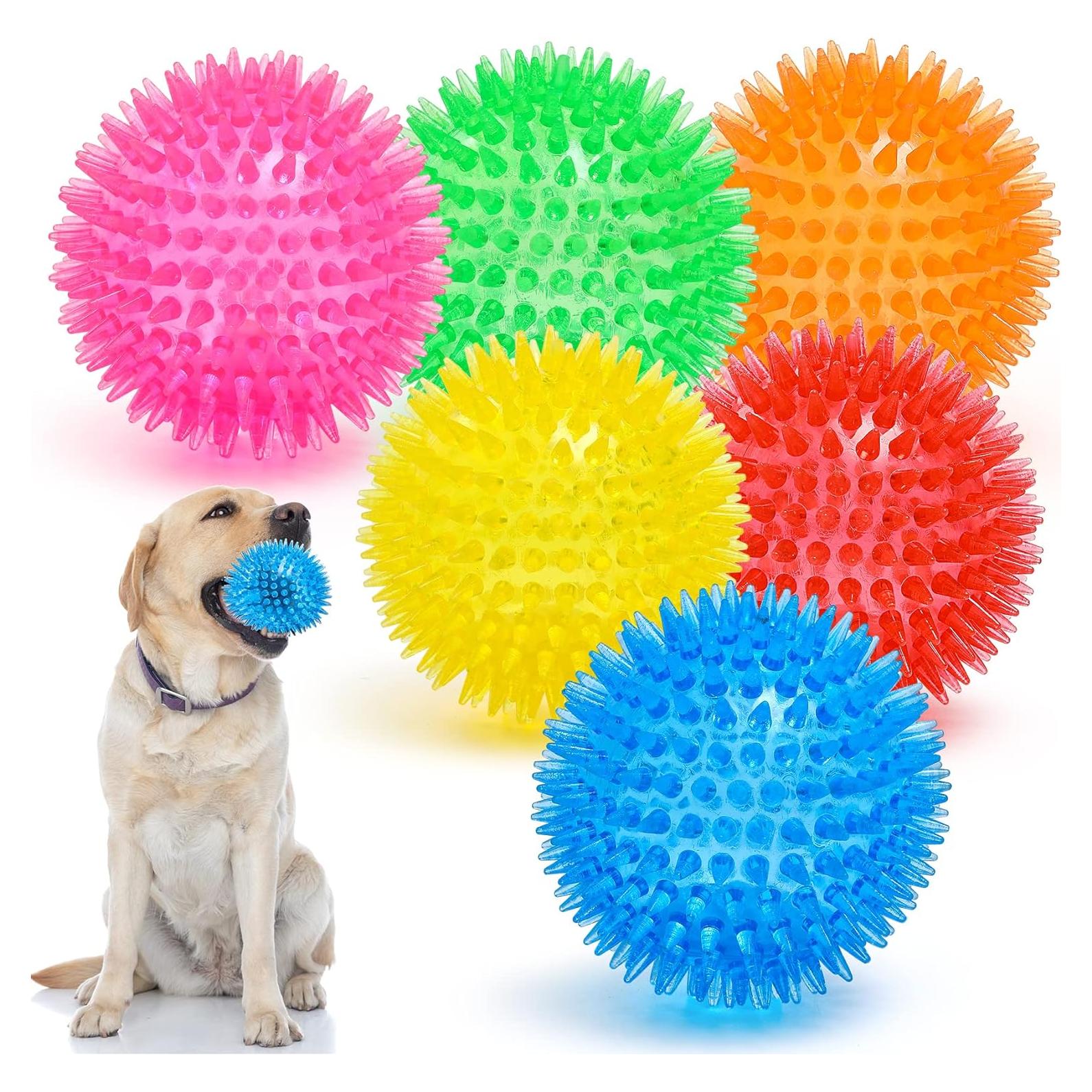 Pelotas para Perros VITEVER 8,89 cm 6 Colores Juguetes Duraderos