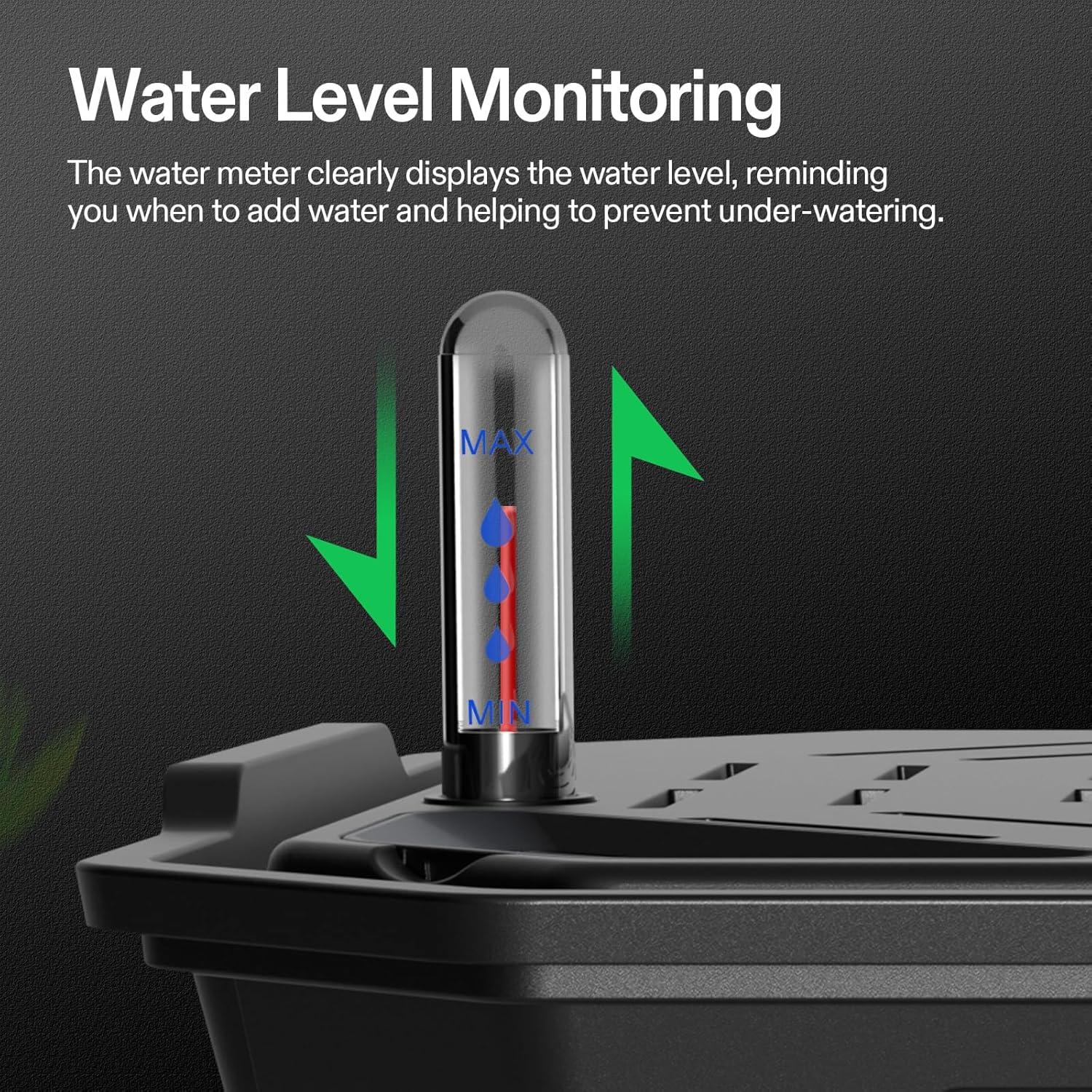 Macetas Autorriego VIVOSUN 4-Pack 6L con Medidor de Agua