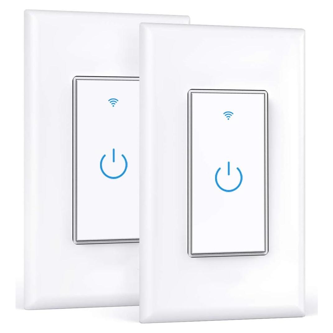 Interruptor de Luz Inteligente Lesim Doble WiFi 2 Pack