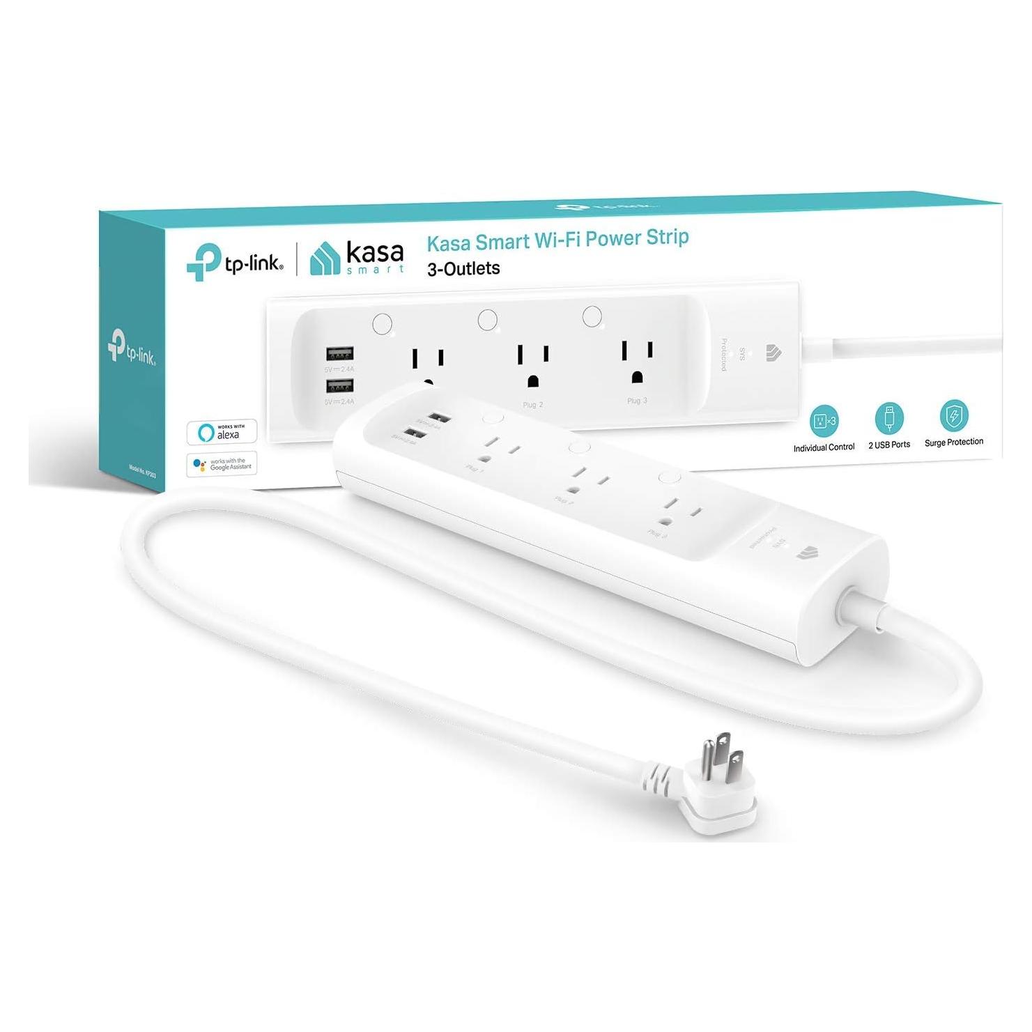 Regleta Inteligente Kasa KP303 con 3 Enchufes y 2 USB