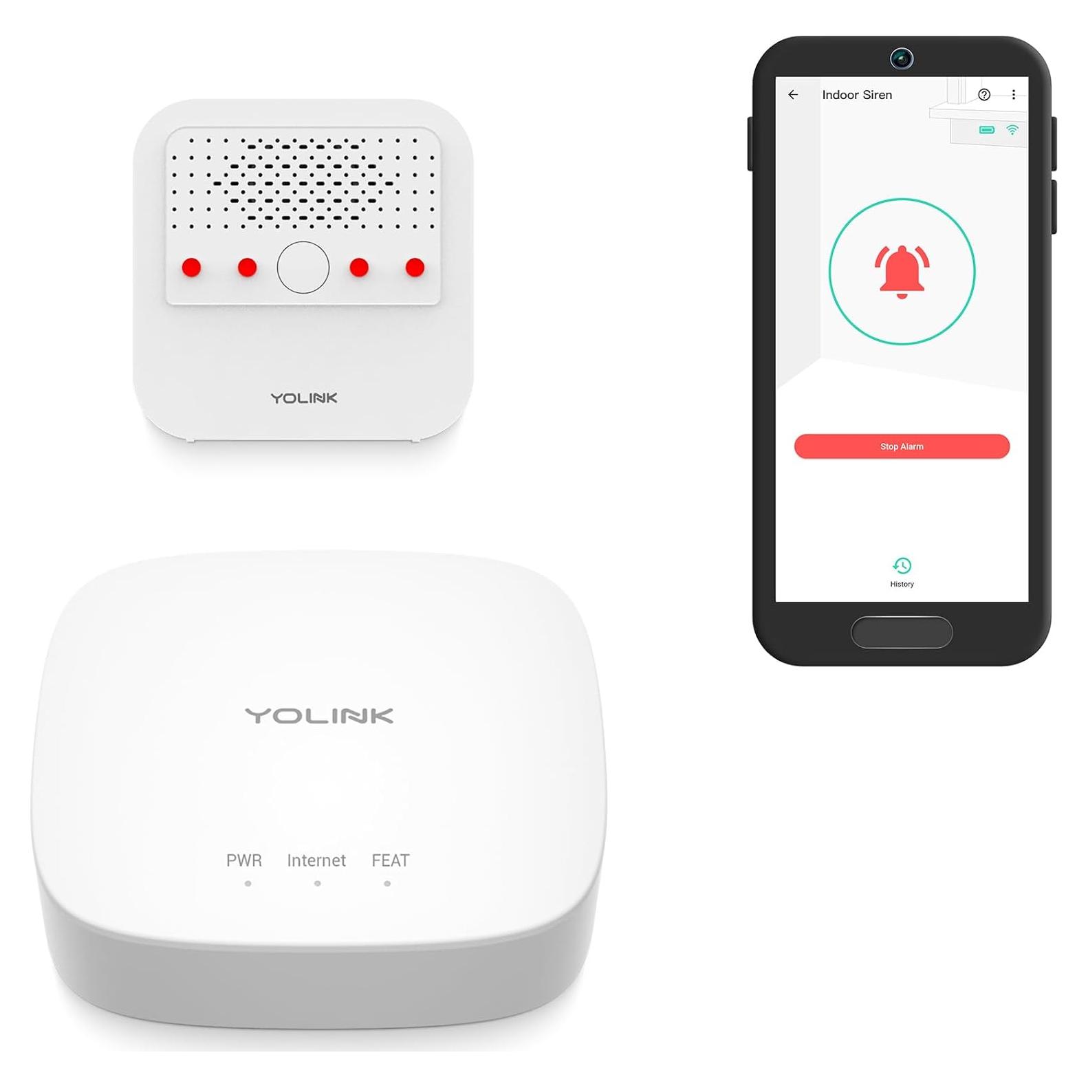 Alarma Sirena Inteligente YoSmart 110 dB con Hub