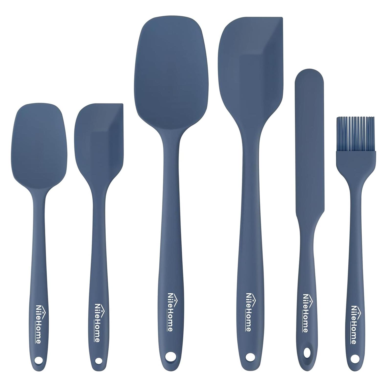 Juego de Espátulas de Silicona NileHome 6 Piezas Grado Alimenticio
