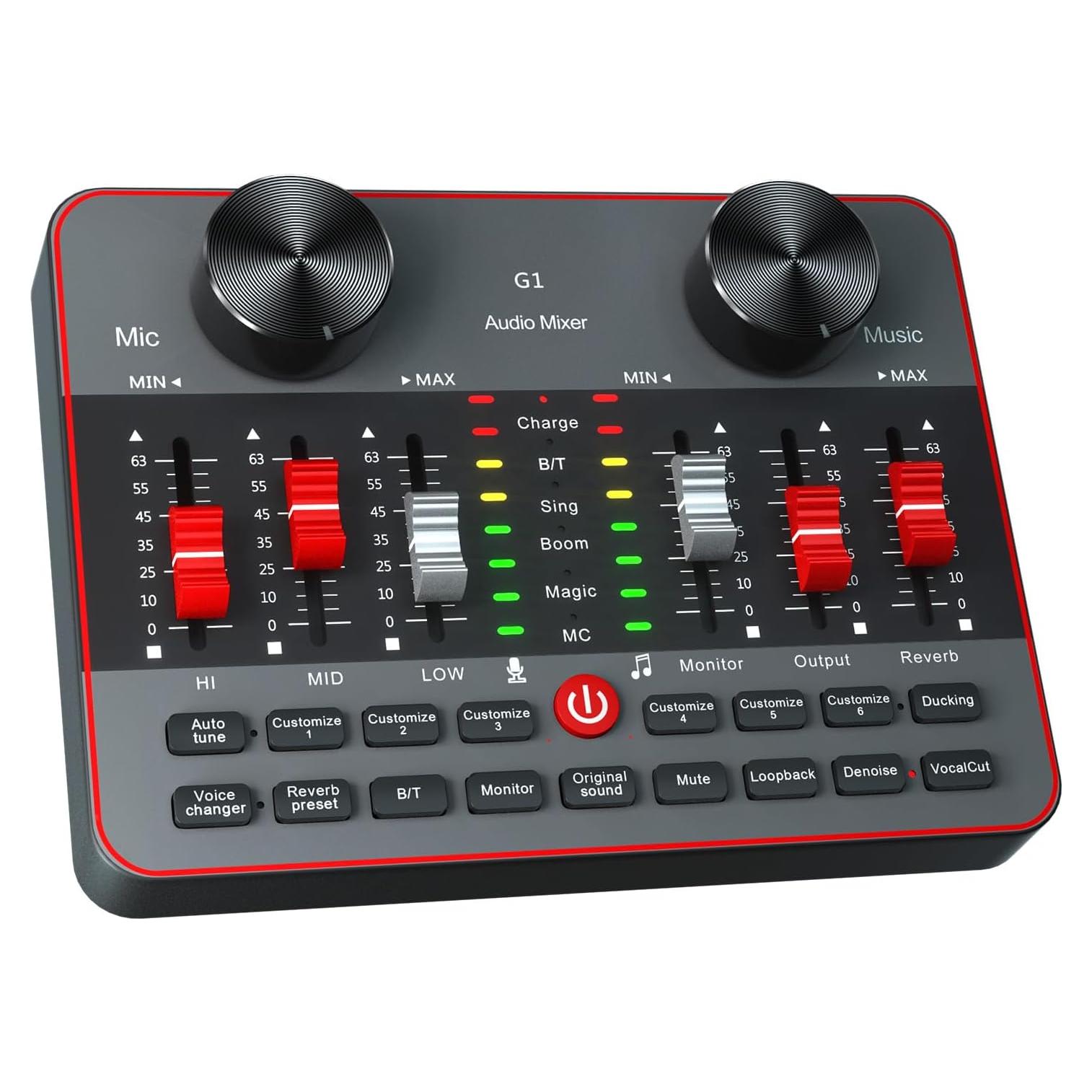Kit Mezclador de Audio G1 para Streaming y Podcasting