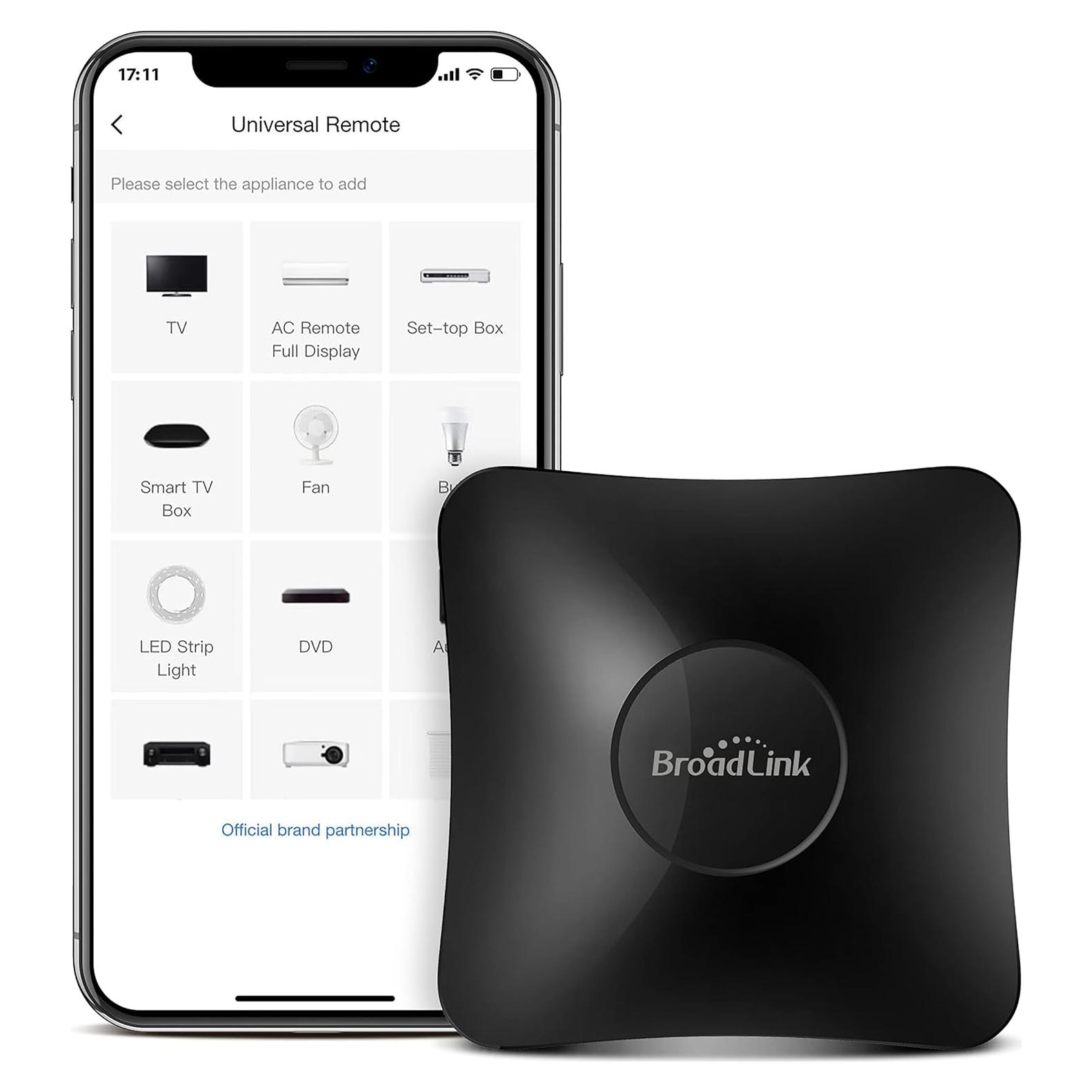 Hub Inteligente BroadLink RM4 Pro - Control Remoto IR/RF