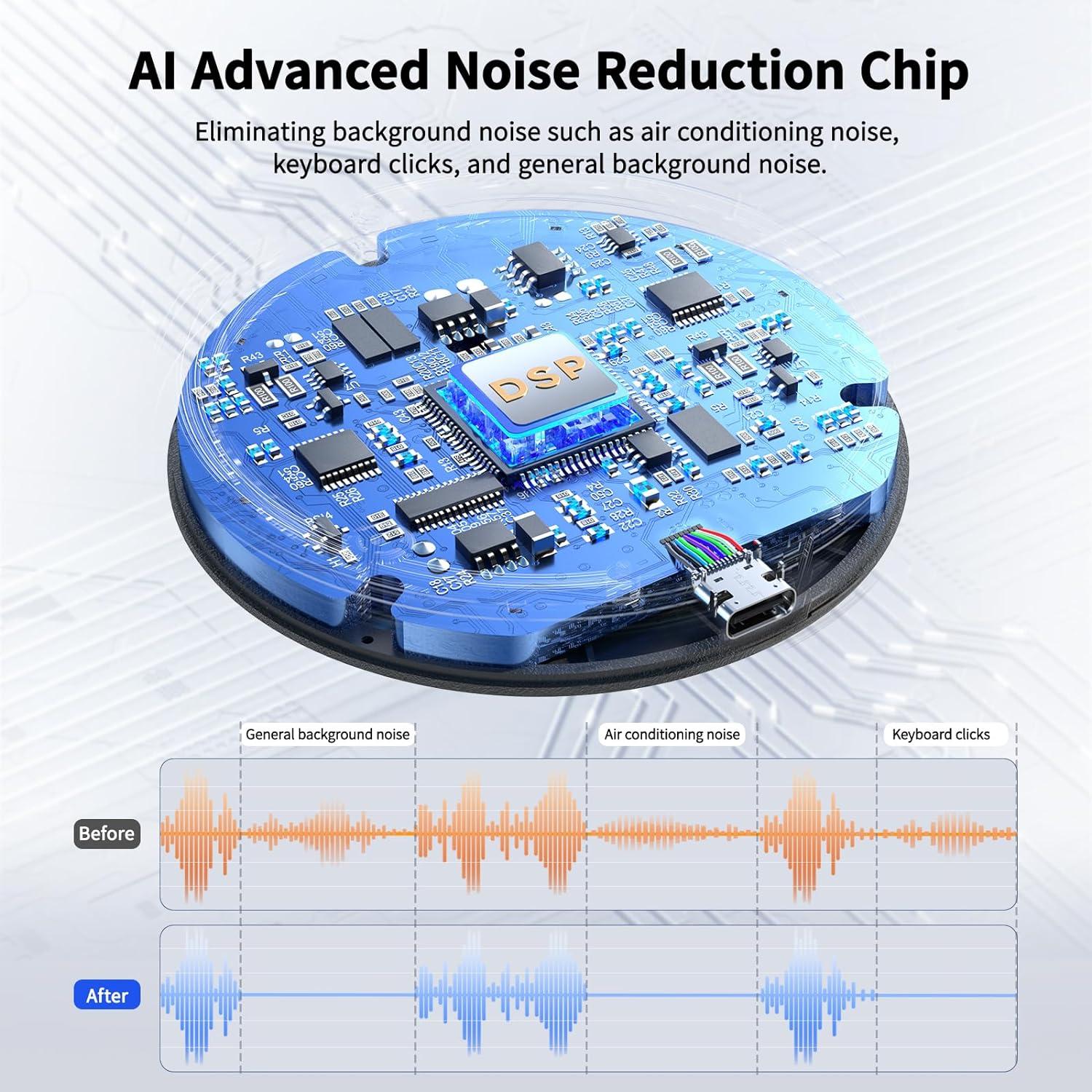 Micrófono USB AIRHUG 21 Omnidireccional con Reducción de Ruido