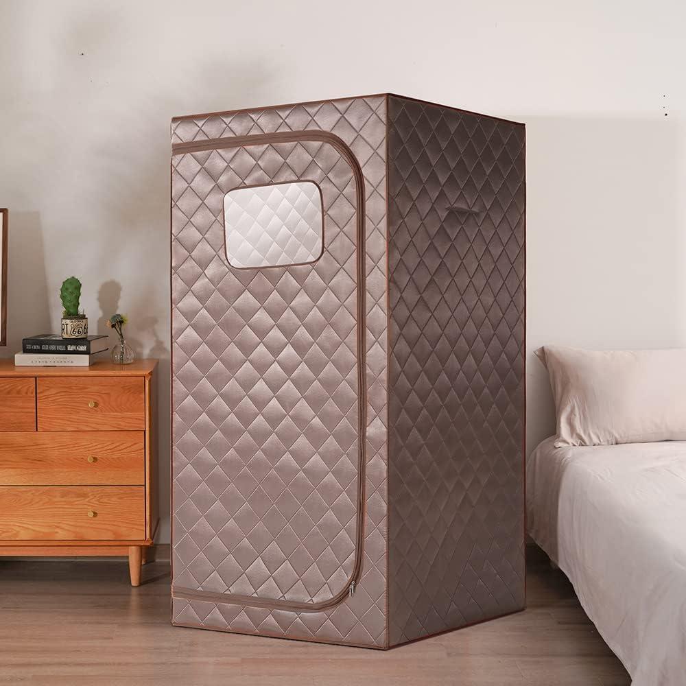 Sauna Infrarroja Portátil TaTalife 86x86x169cm con Control Remoto