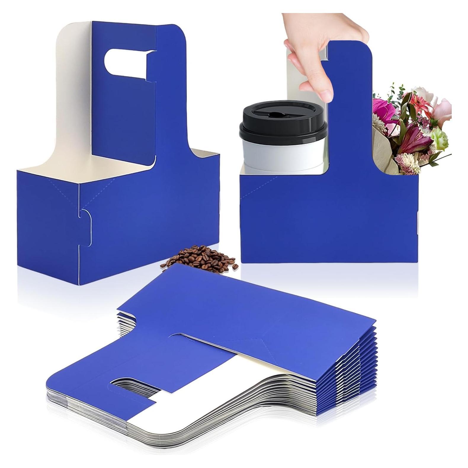 Portavasos desechable Xlong para 2 tazas con asa, 15 PCs