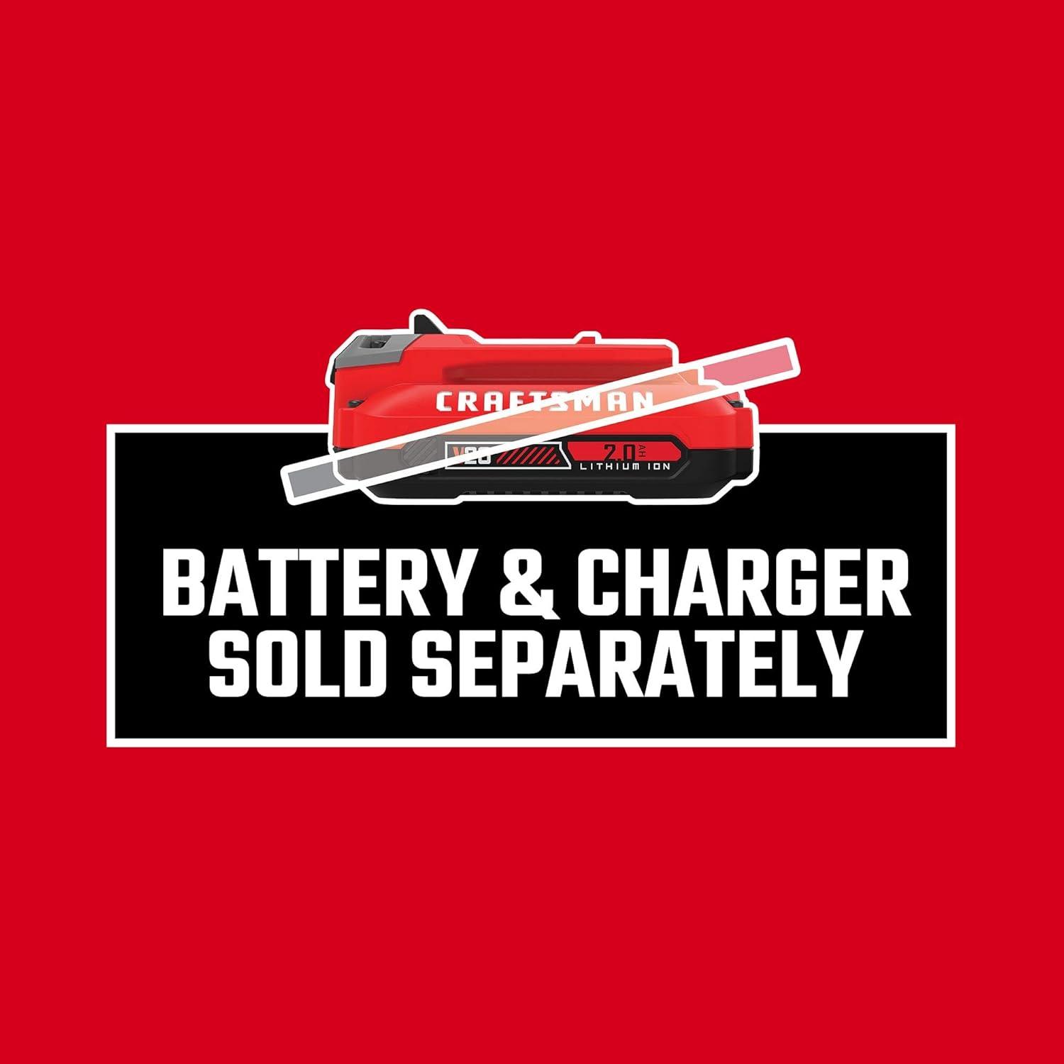 Pistola de Calafateo CRAFTSMAN V20 Inalámbrica Anti-Goteo