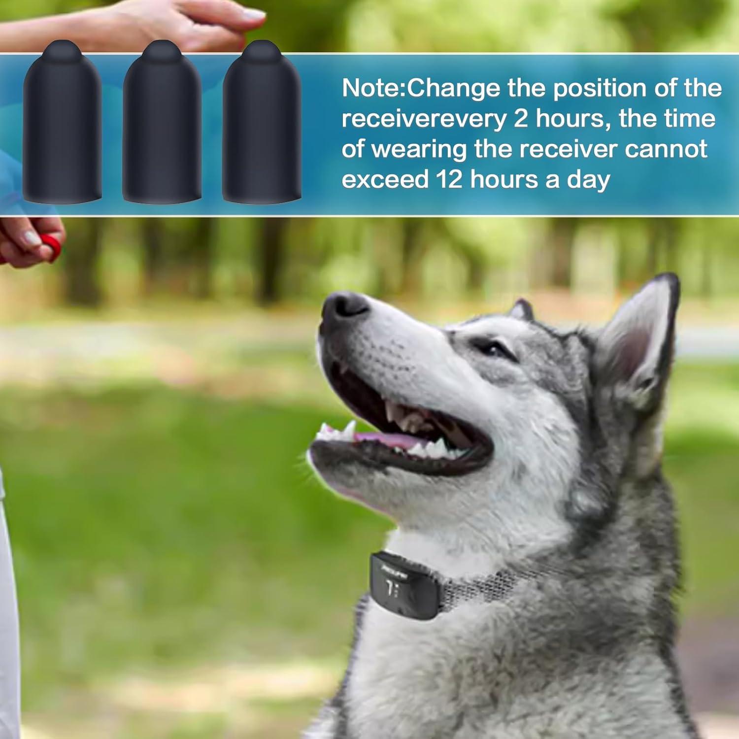 Puntas de goma para collar de choque Sliverdew 24 piezas 13mm