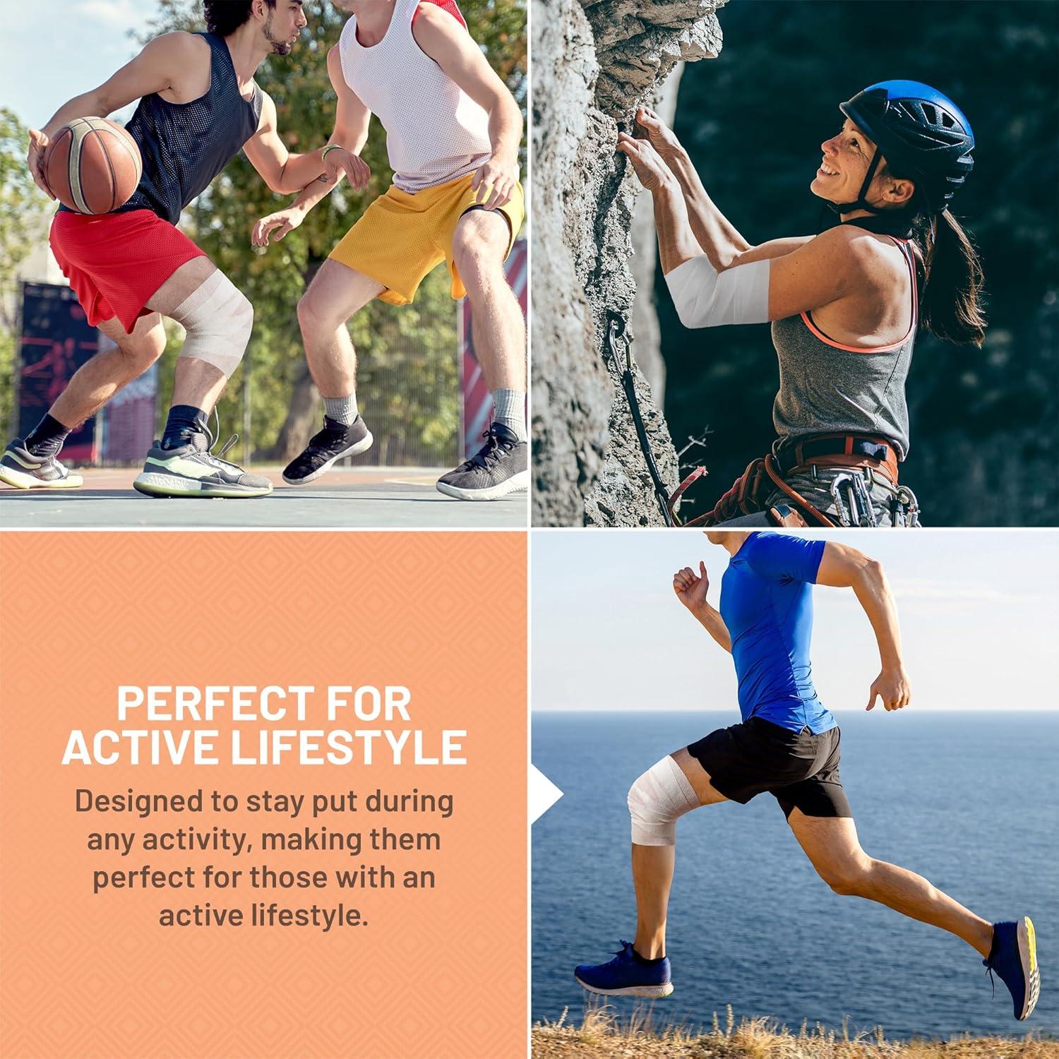 Cinta Cohesiva Autoadherente MEDca - 6 Rollos 5 cm x 4.57 m