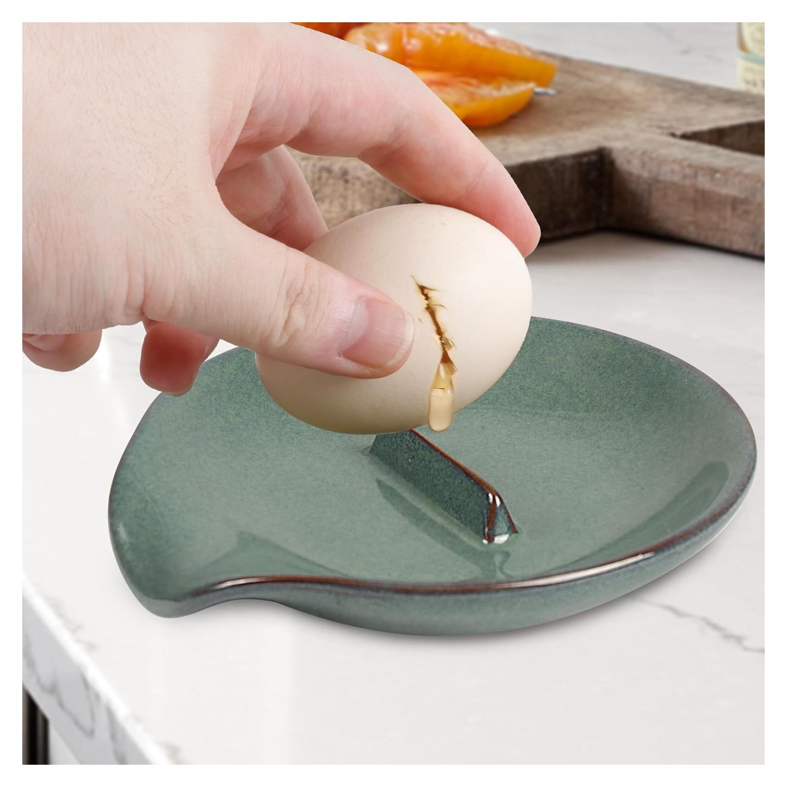 Reposacucharas de cerámica FFQ azul 10.16 cm apto lavavajillas