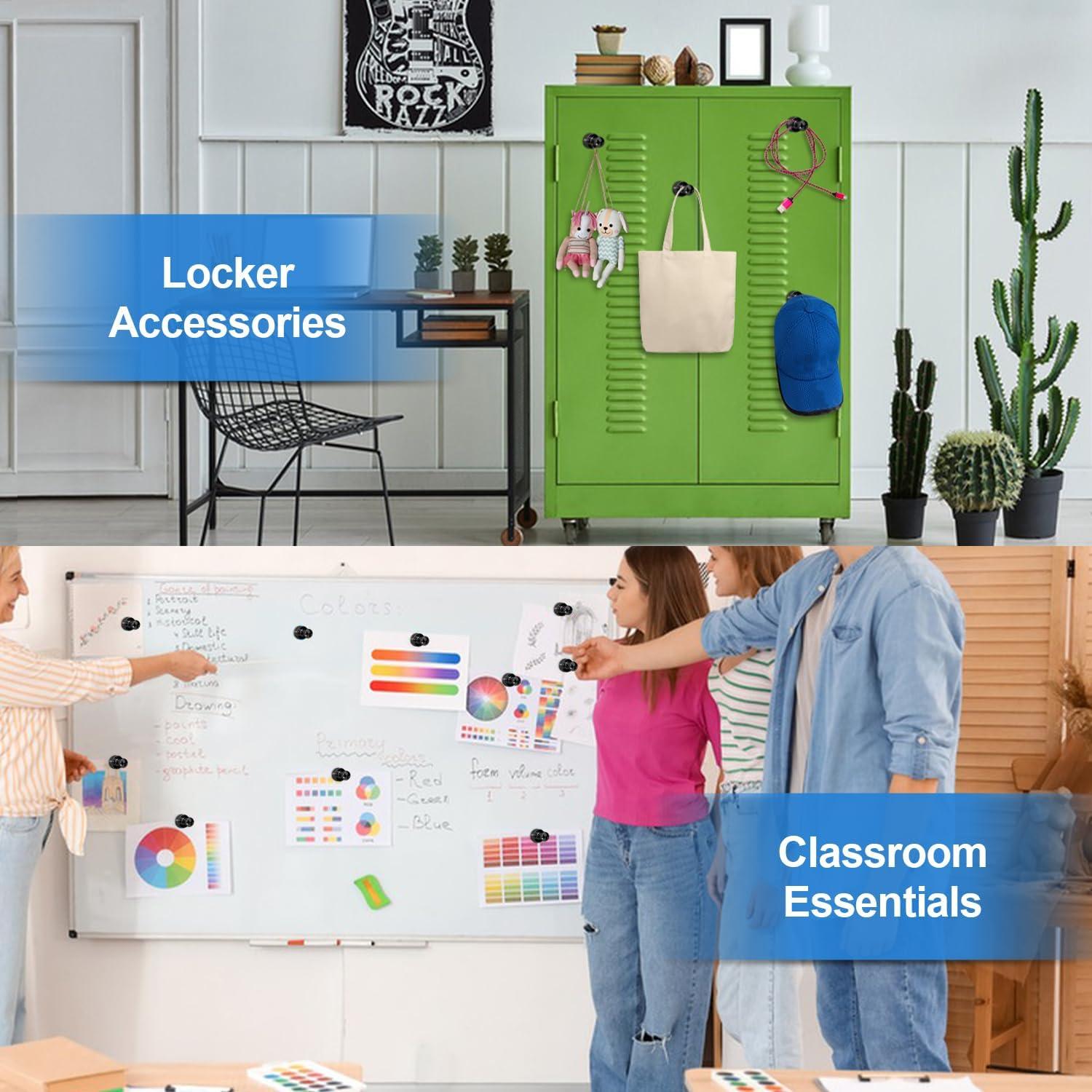 Imanes de Nevera LOVIMAG 12 Piezas Negros Fuertes