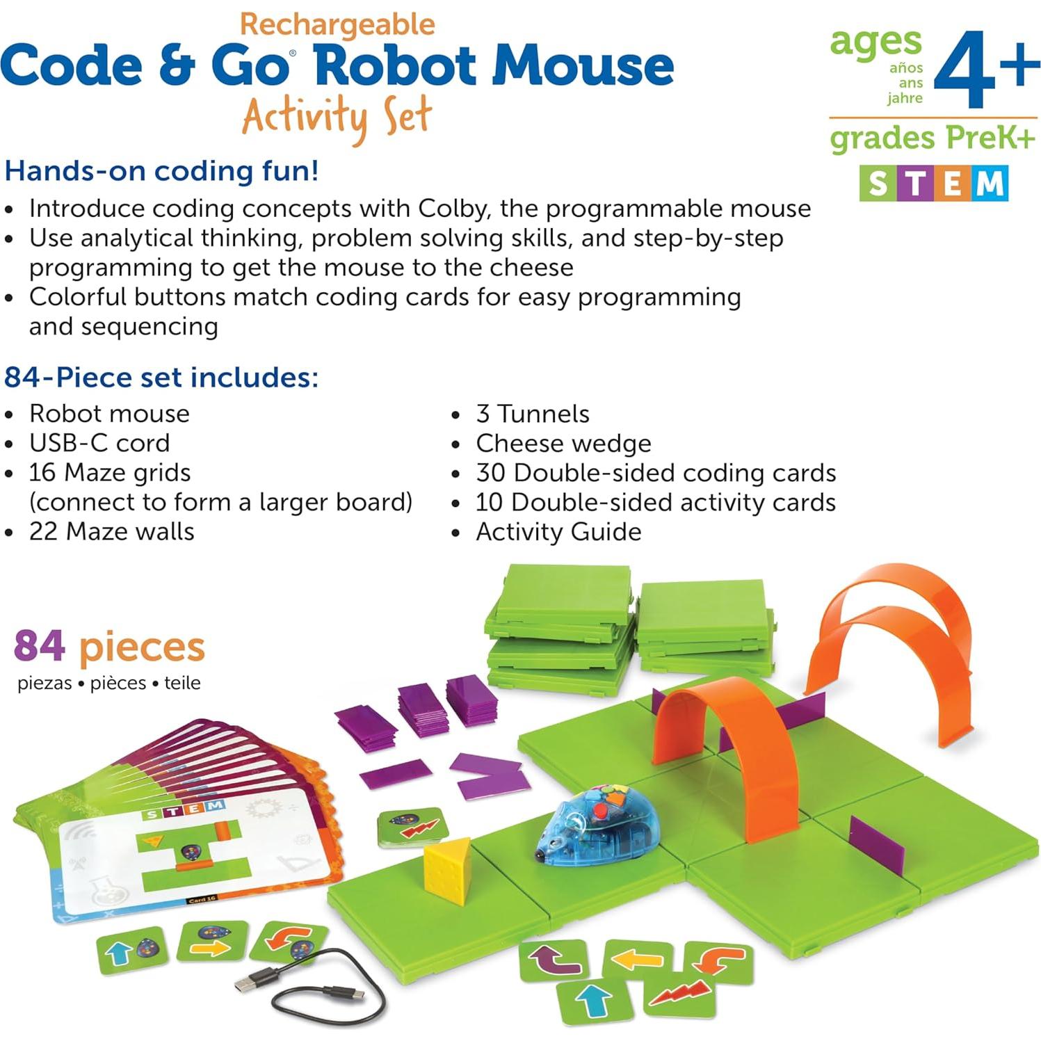 Juego de Codificación Robot Ratón Colby Learning Resources