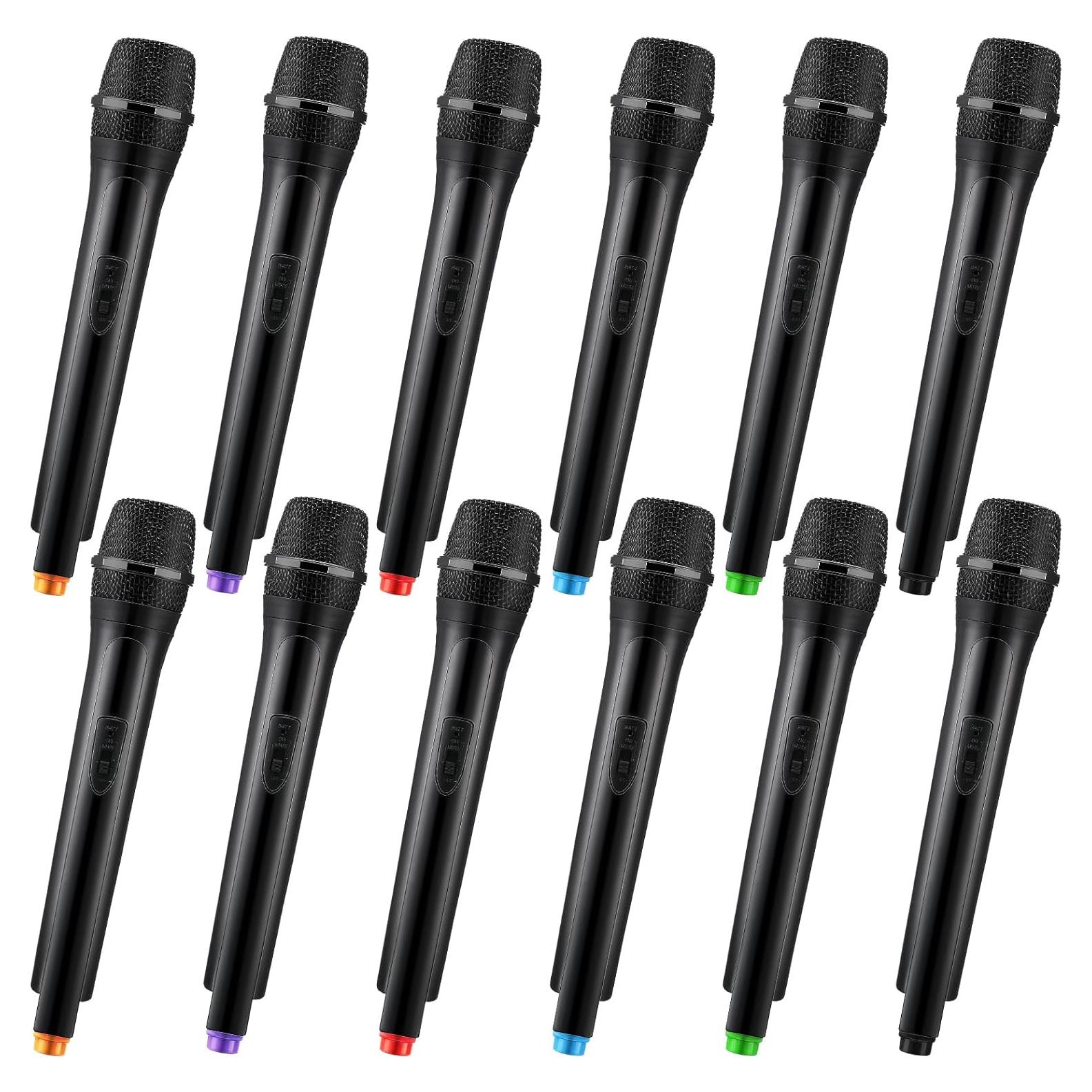 Micrófono Falso Sanwuta 6 Pcs Juguete de Disfraz 27 cm