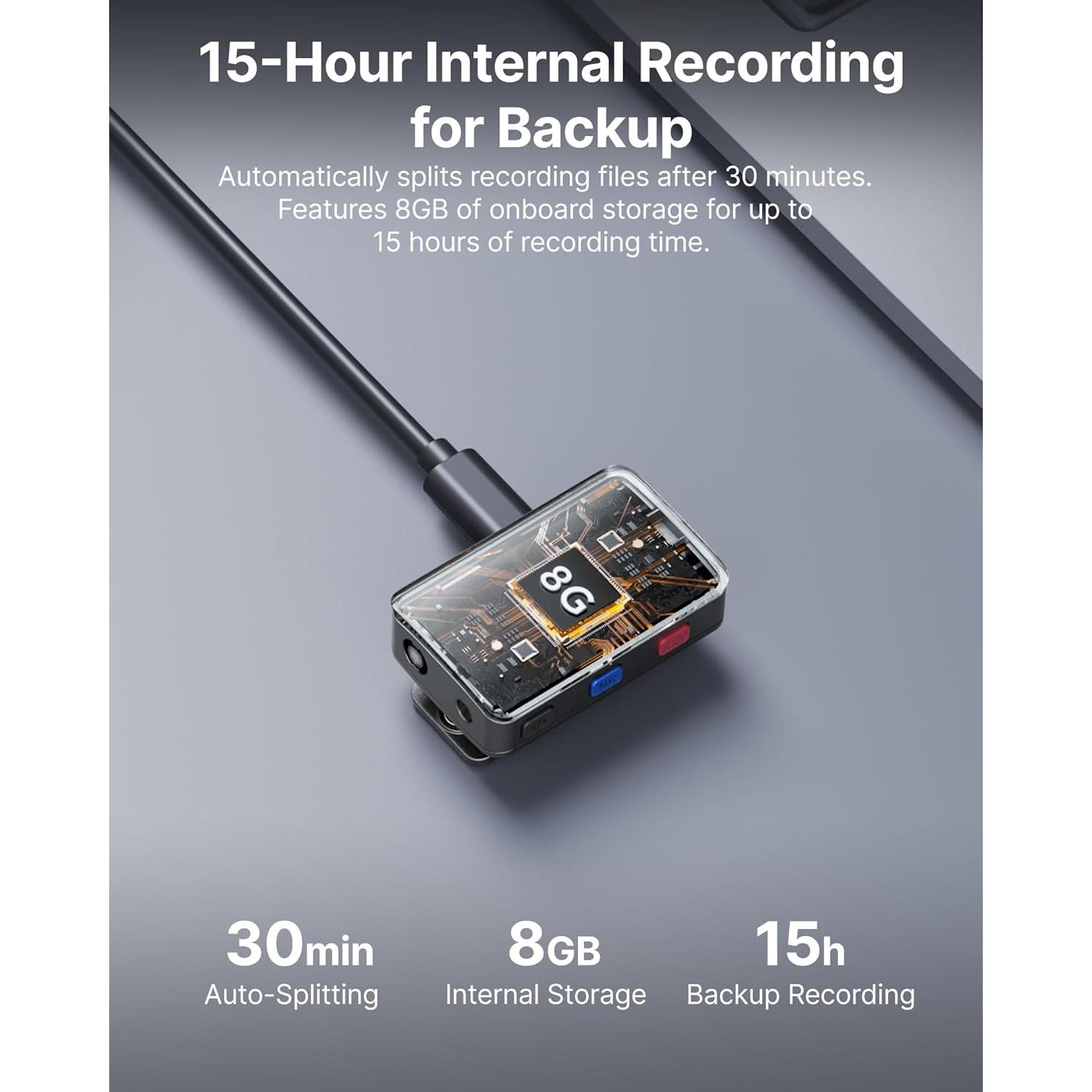 Micrófono Lavalier Inalámbrico BOYAMIC 300m 10h Batería