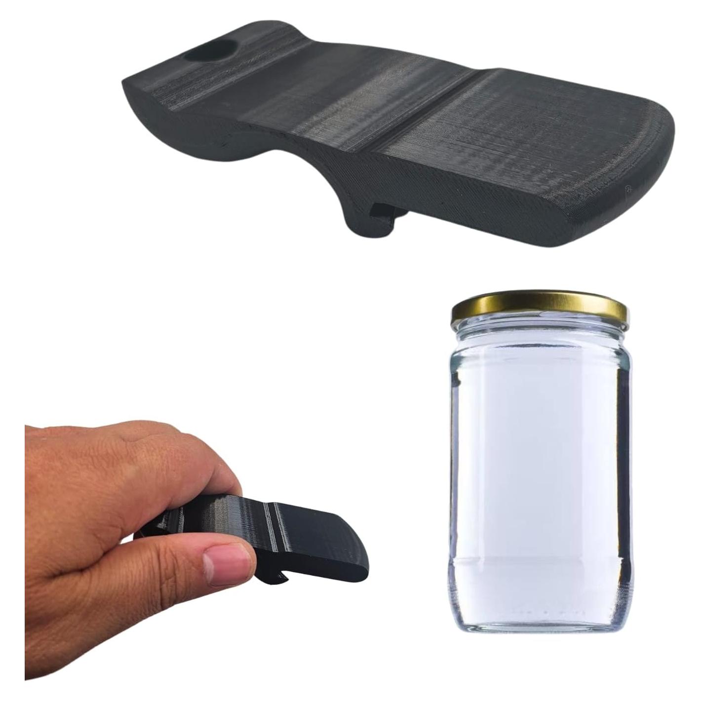 Abridora de Tarros Manual Genérico Negra para Tapas Anchas y Regulares