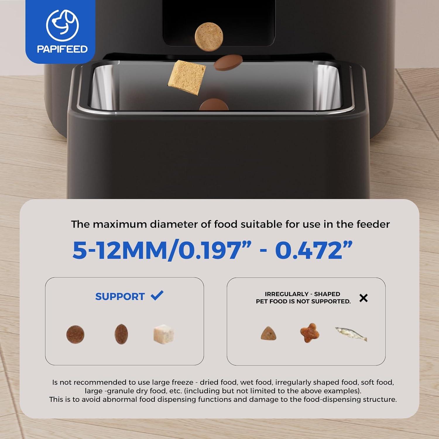 Comedero Automático PAPIFEED 6L WiFi Control APP Gatos