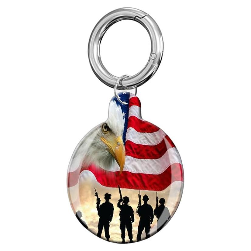 Funda Protectora para Air Tag LZMtacase - Águila Americana