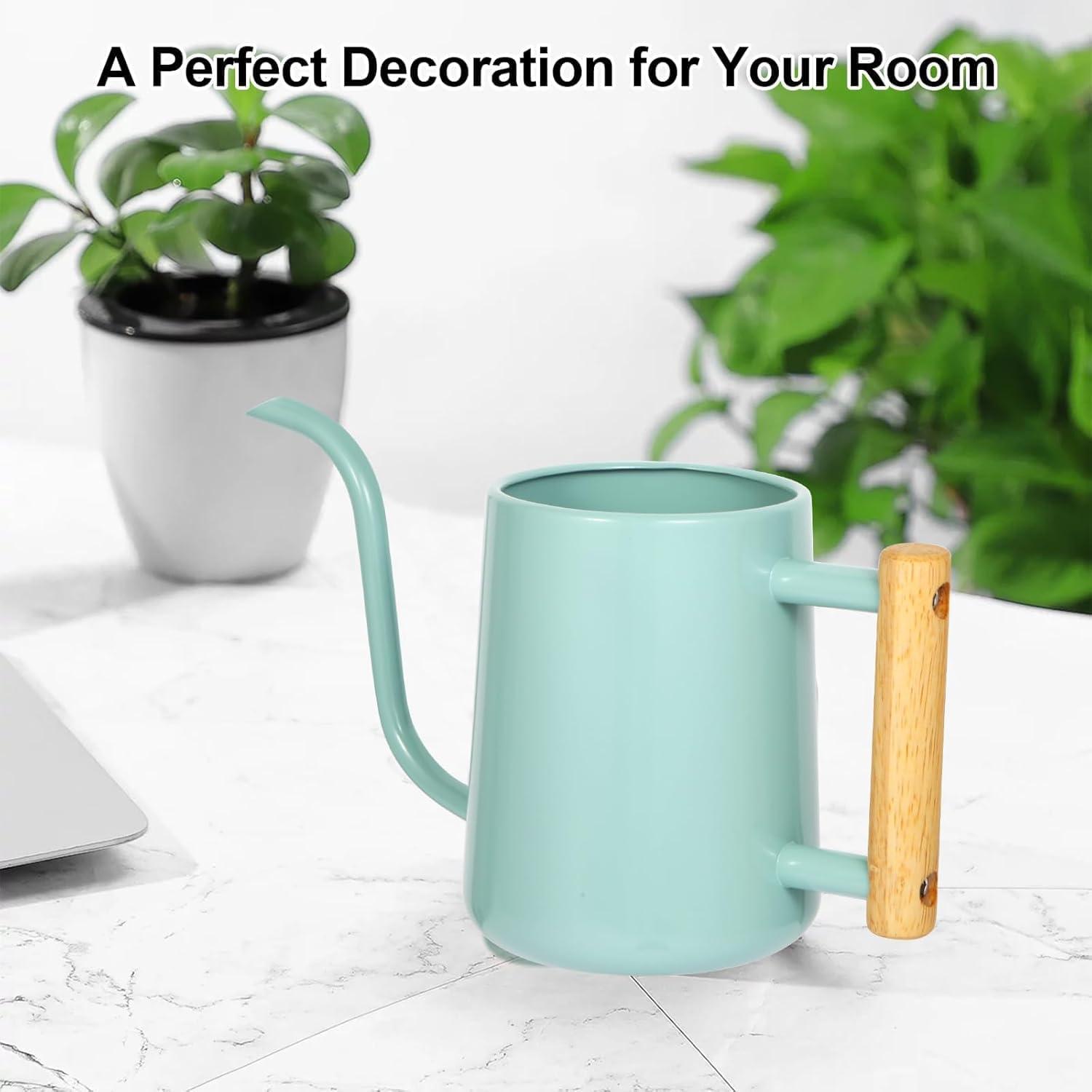 Regadera LTSUMI 1000 ml Acero Inoxidable Verde para Plantas