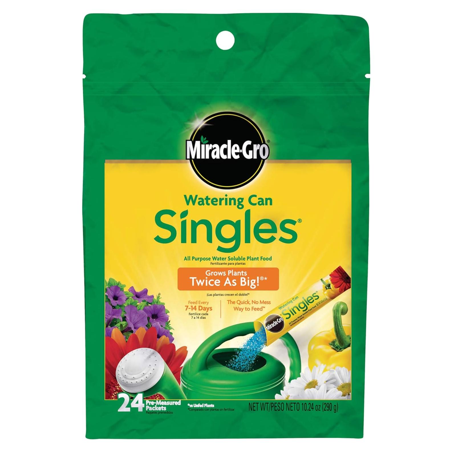 Alimento para Plantas Miracle-Gro 24 Paquetes Solubles