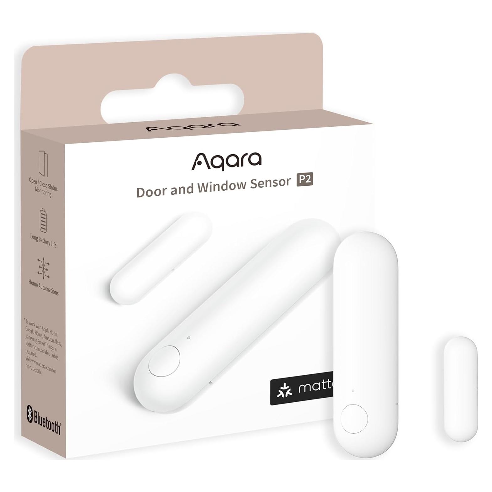 Sensor de Puerta y Ventana Aqara P2, Alarma Remota y Automatización