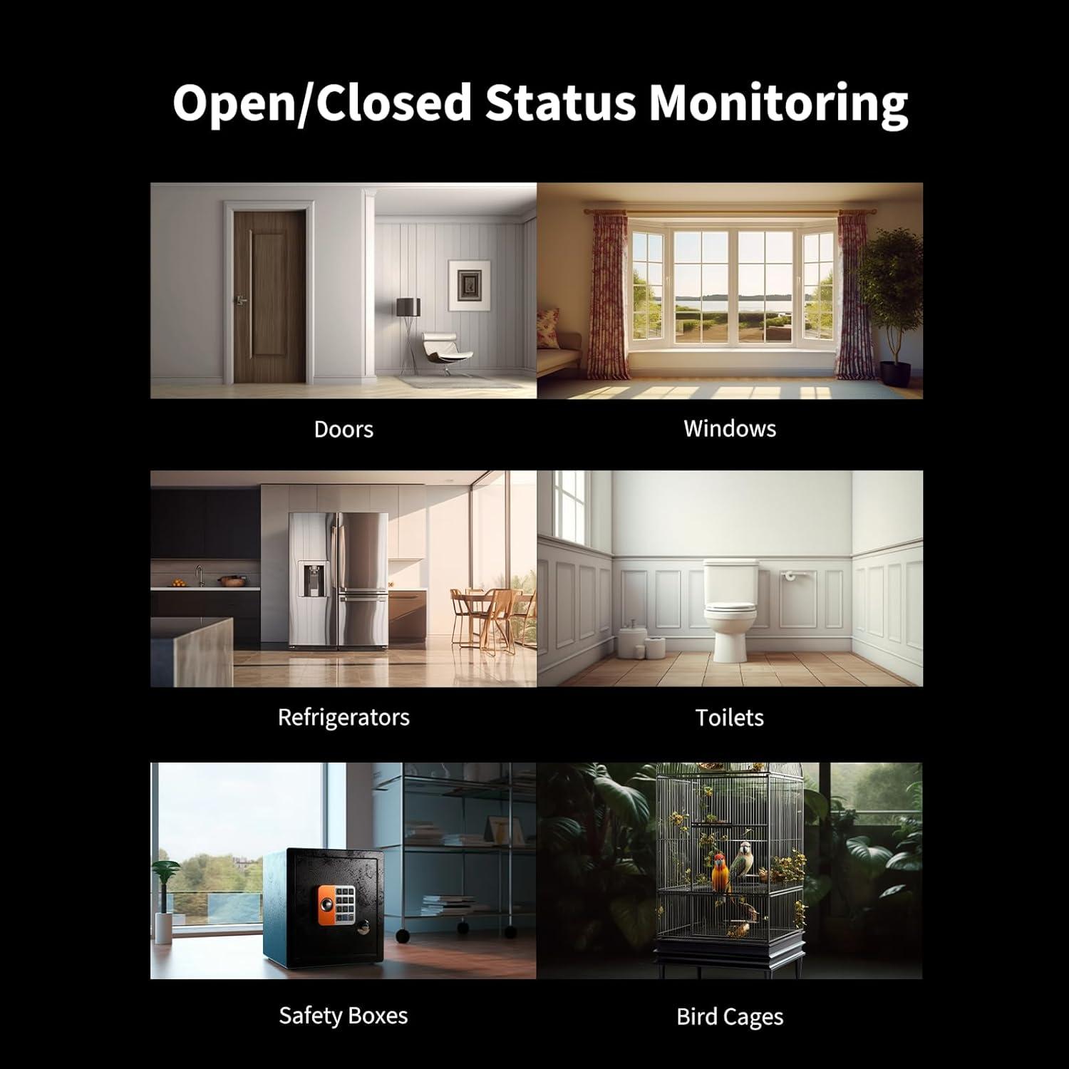 Sensor de Puerta y Ventana Aqara P2, Alarma Remota y Automatización