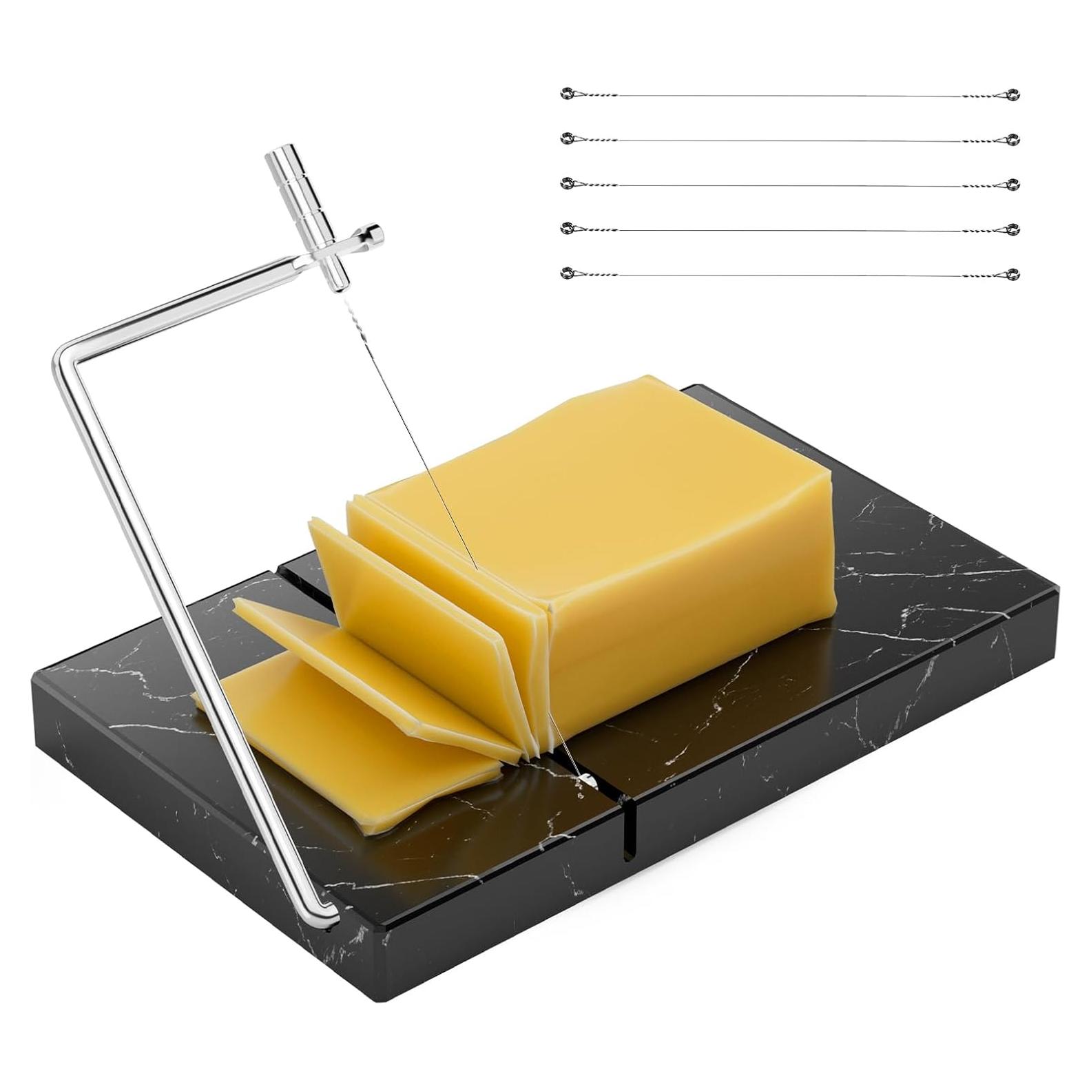 Cortador de Queso TOPULORS de Mármol 20x12.7cm con 5 Cables