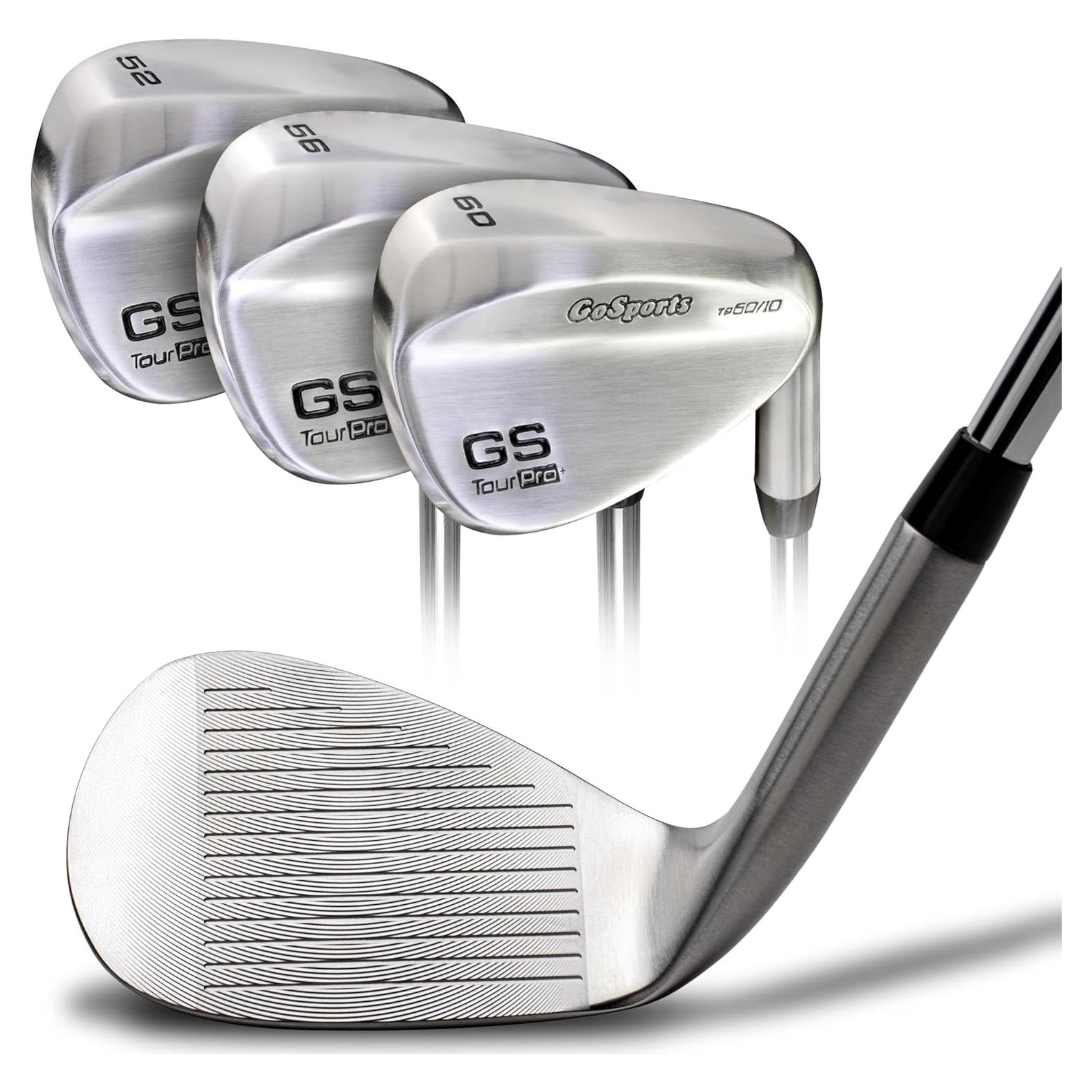 Juego de Wedges de Golf GoSports Max Spin - 3 Wedges para Diestros