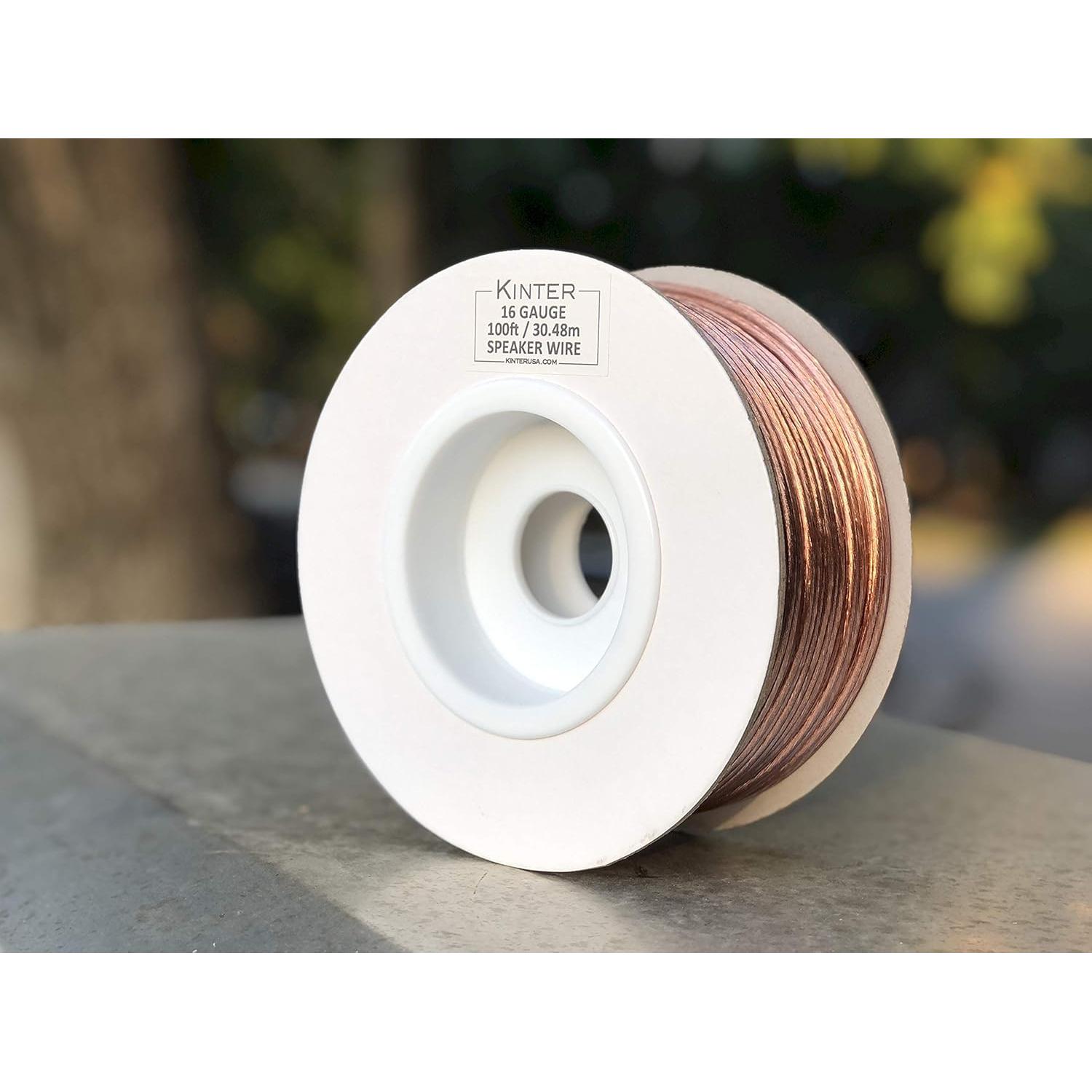 Cable de Altavoz Kinter 30.48m 16-Gauge CCA PVC Flexible