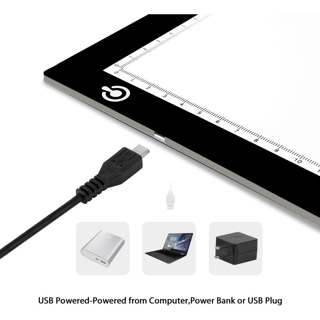 Caja de Luz LED A4 LitEnergy Ultra Fina USB Ajustable