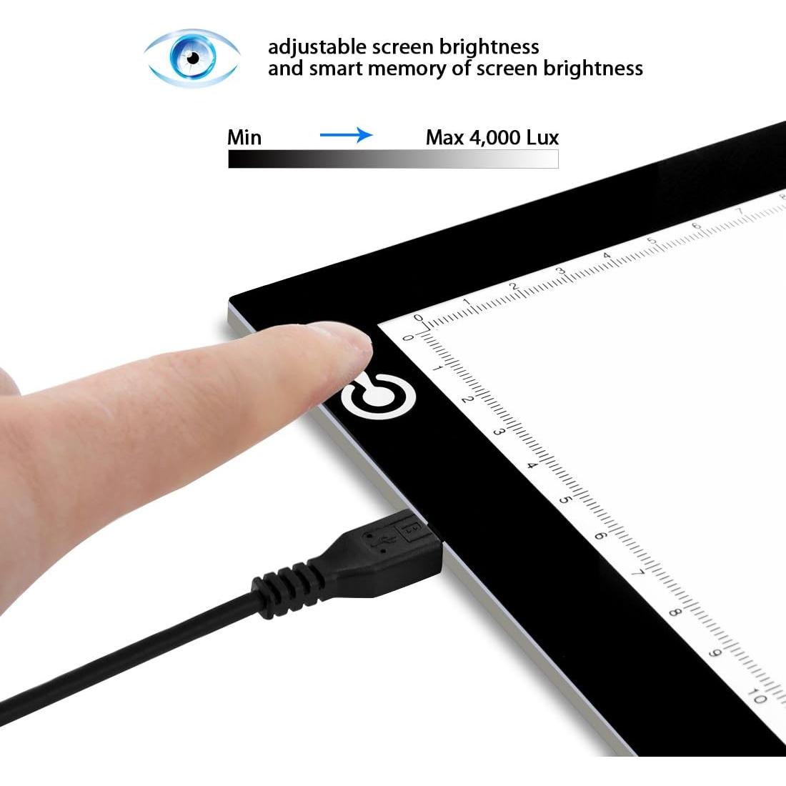 Caja de Luz LED A4 LitEnergy Ultra Fina USB Ajustable