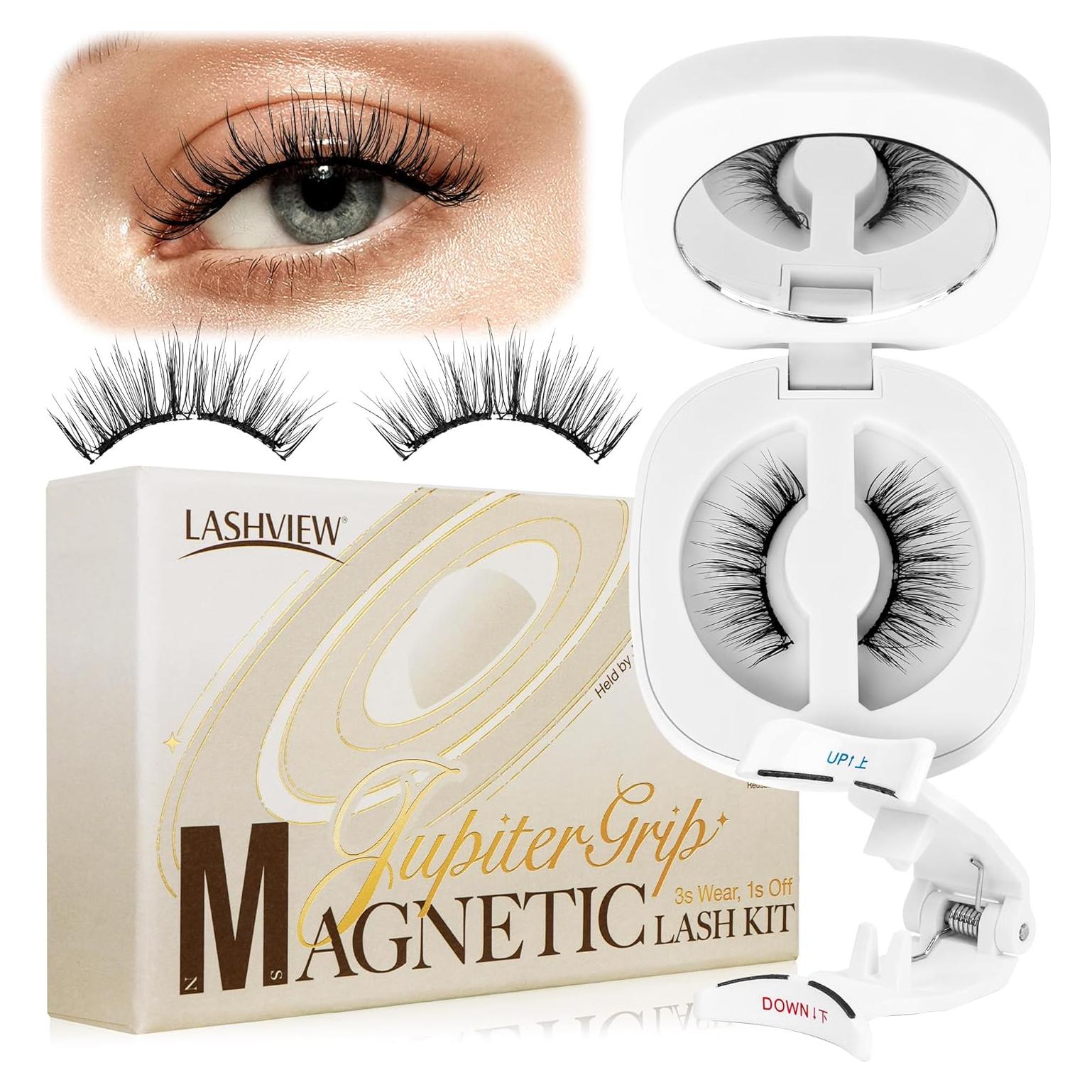 Pestañas Magnéticas LASHVIEW CT01 Reutilizables y Naturales