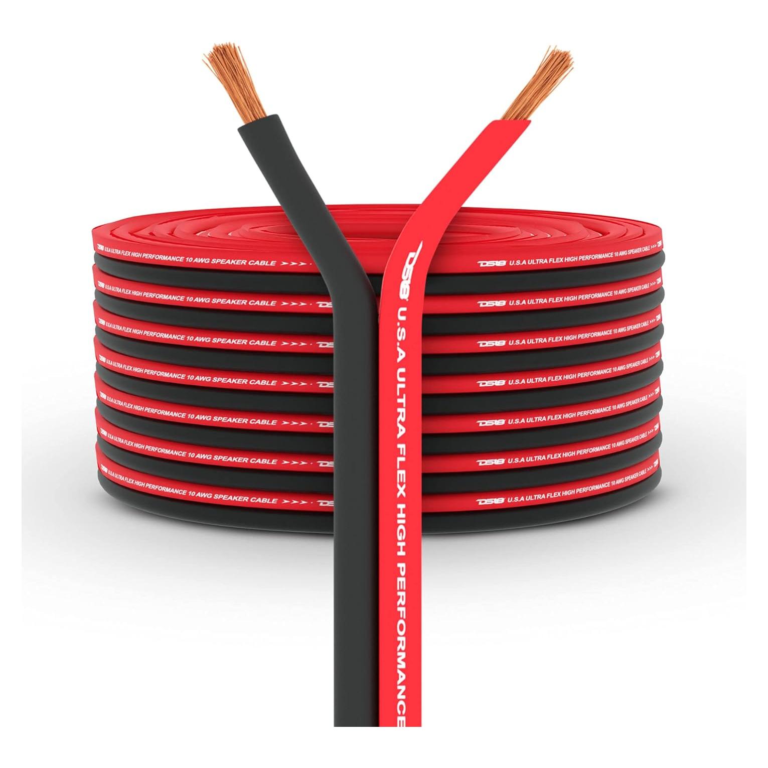 Cable de Altavoz DS18 SW-18GA 100m Ultra Flex Rojo y Negro