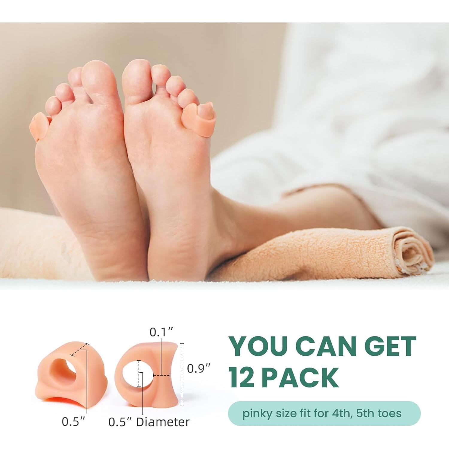 Separador de Dedos Welnove Pequeño Beige - Paquete de 12