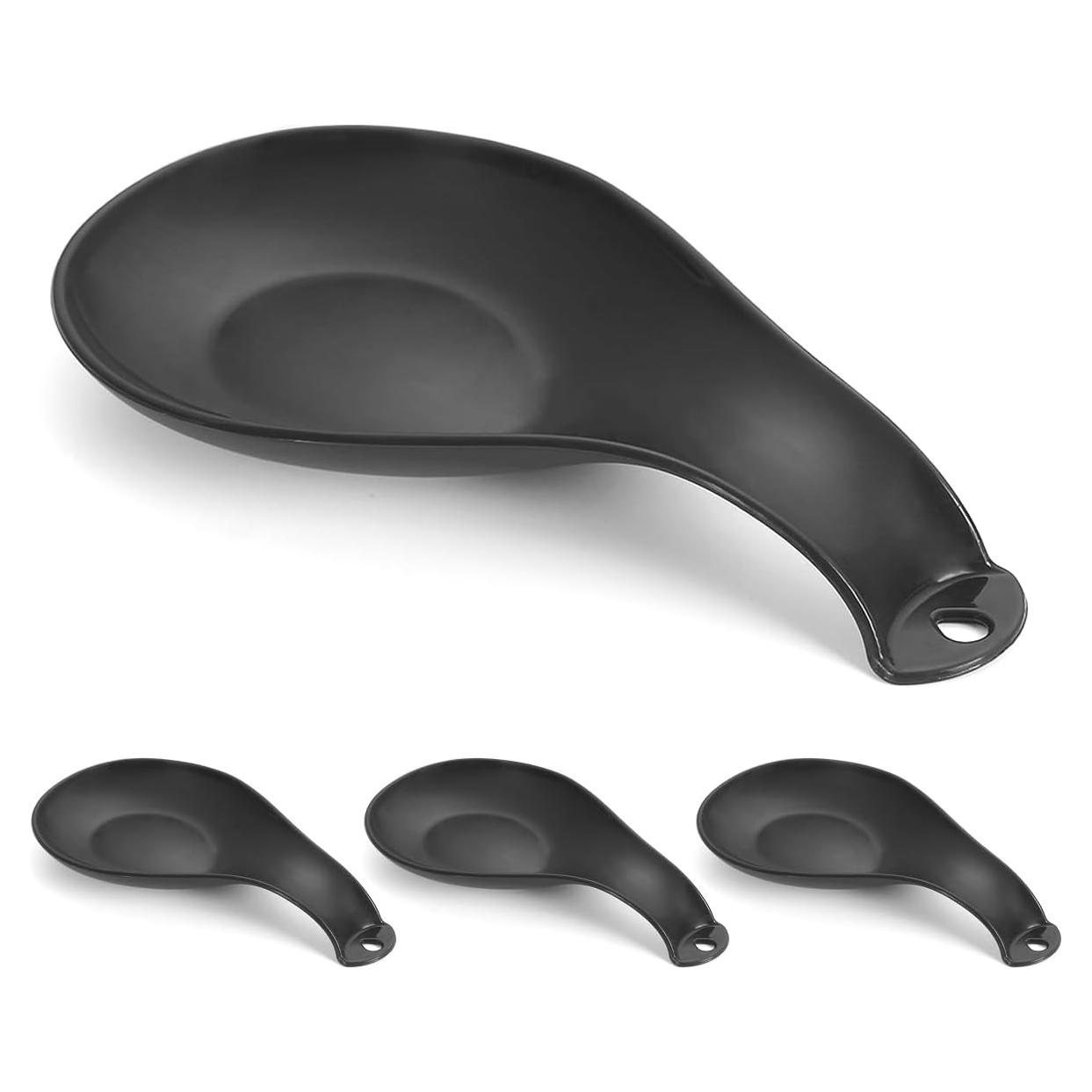 Soporte para Cucharas de Plástico ReaNea 4 Piezas Negro