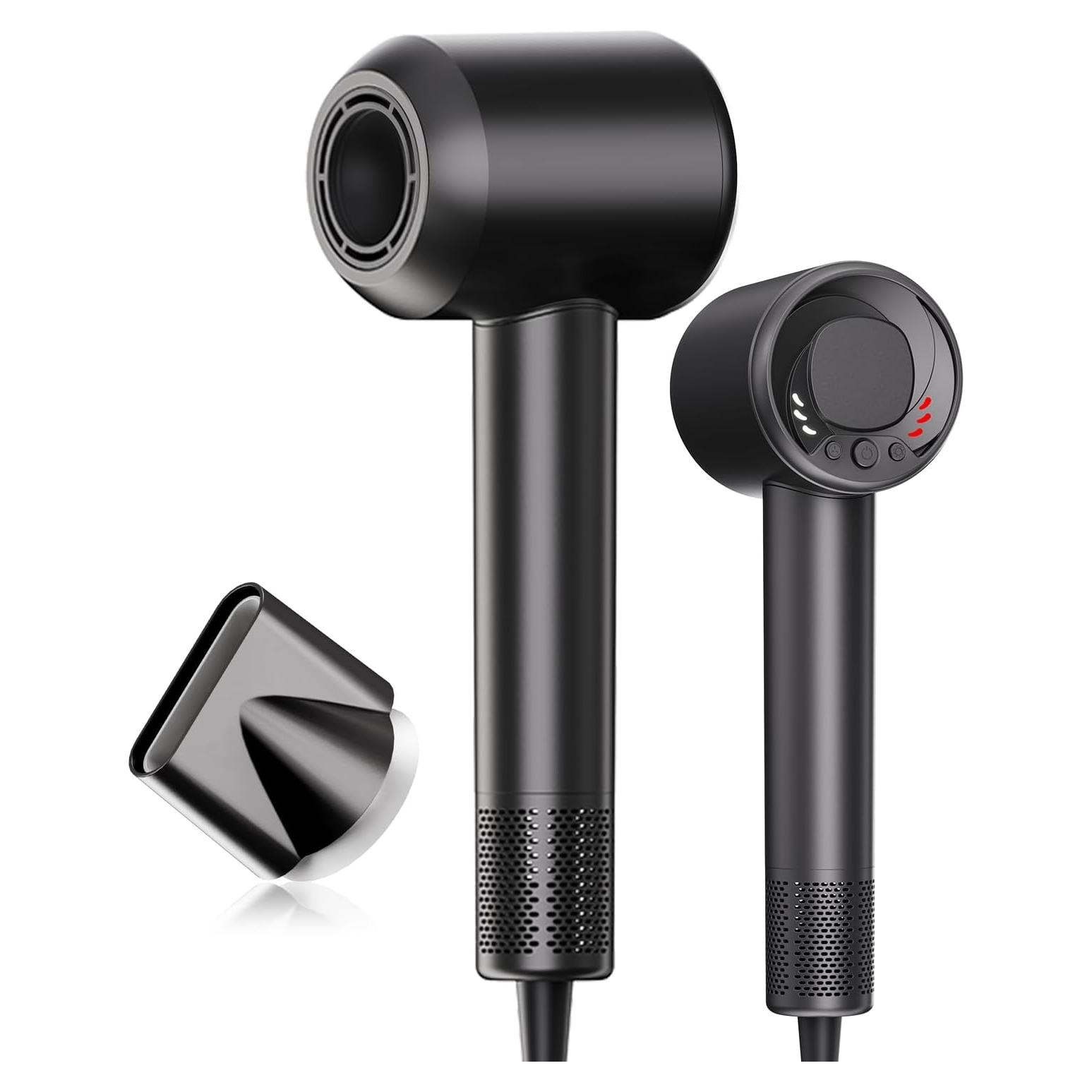 Secador de Pelo Iónico Meditoross 1500W Negro - Secado Rápido