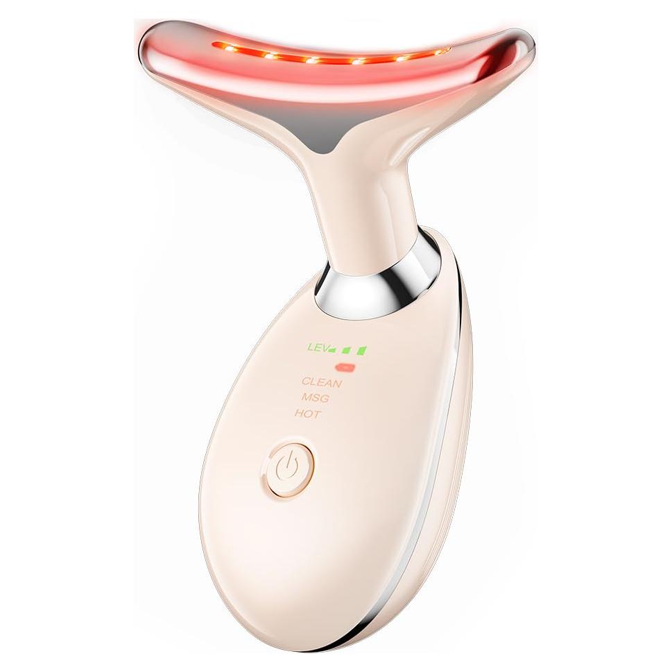 Masajeador de Cuello YUNRUO Rosa 3-en-1 Compacto y Recargable