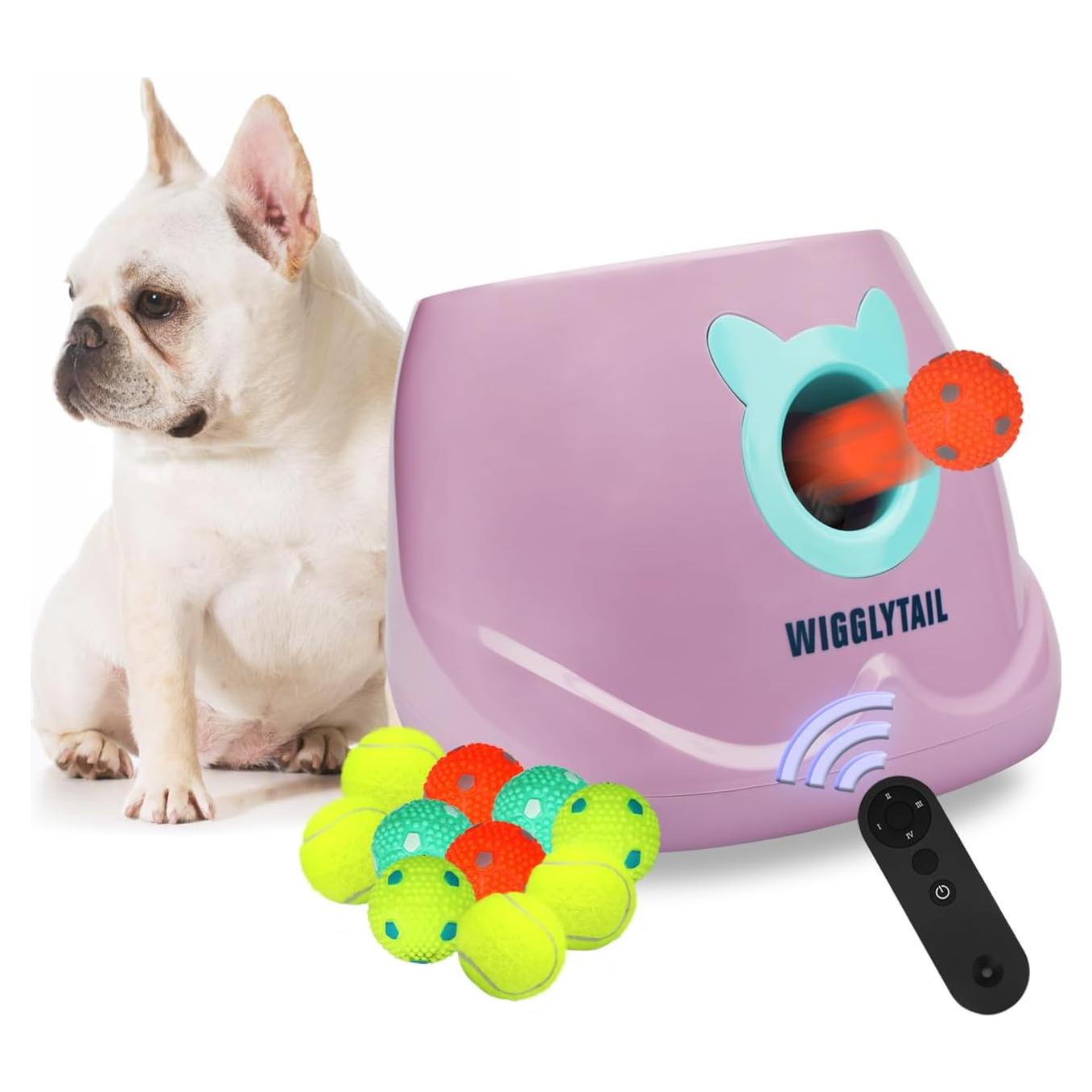 Lanzador Automático de Pelotas para Perros WDBL-001 Rosa