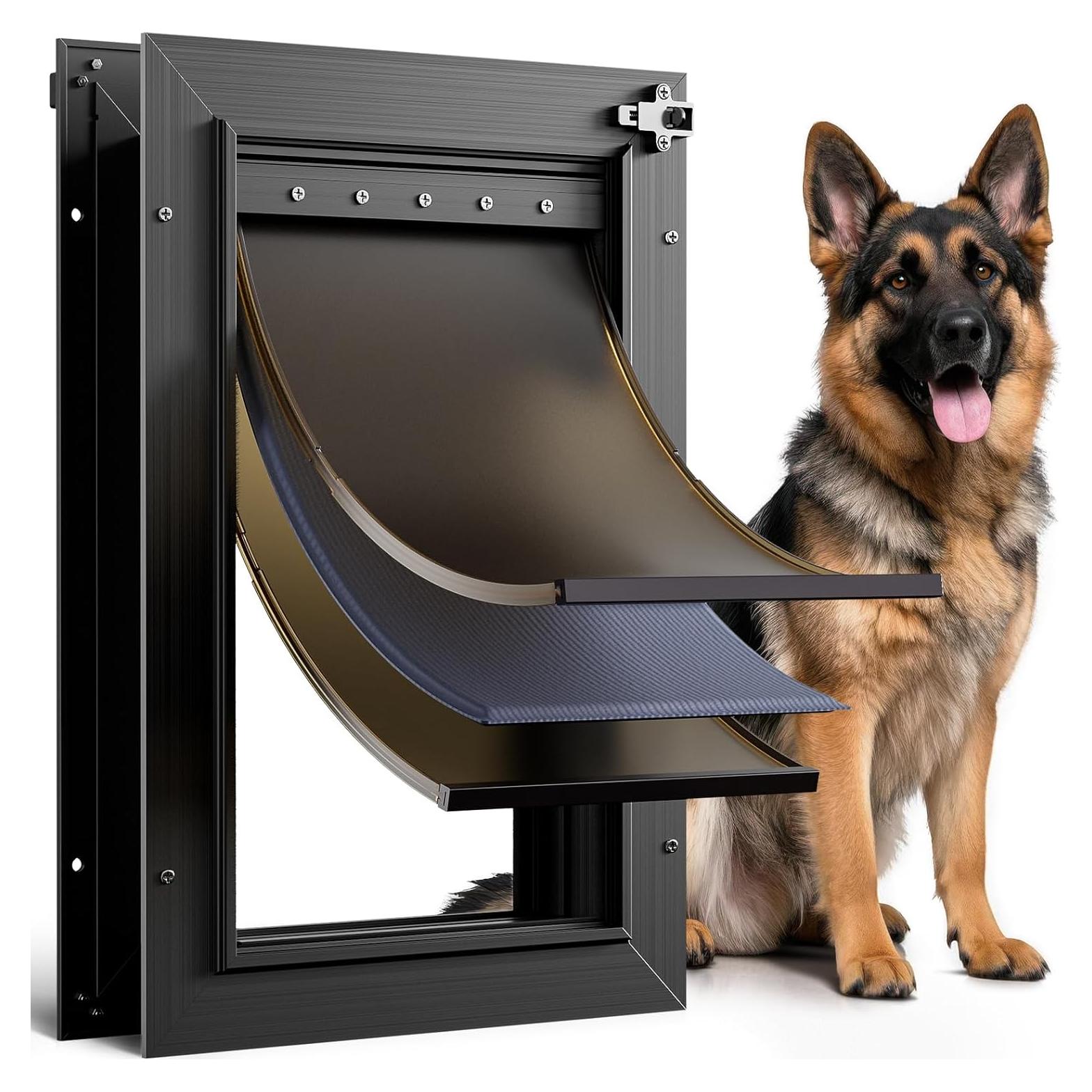 Puerta para Perros PETCOMING Aluminio Grande 49,9 kg
