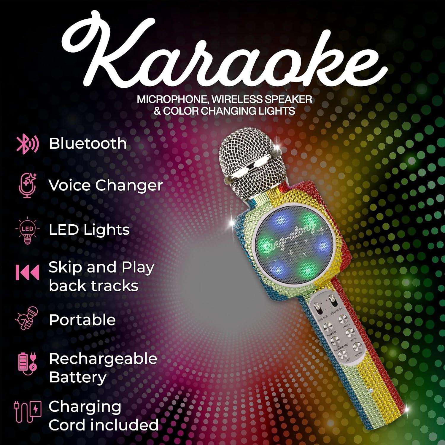 Micrófono Karaoke Bluetooth Wireless Express WE-BLING-MIC