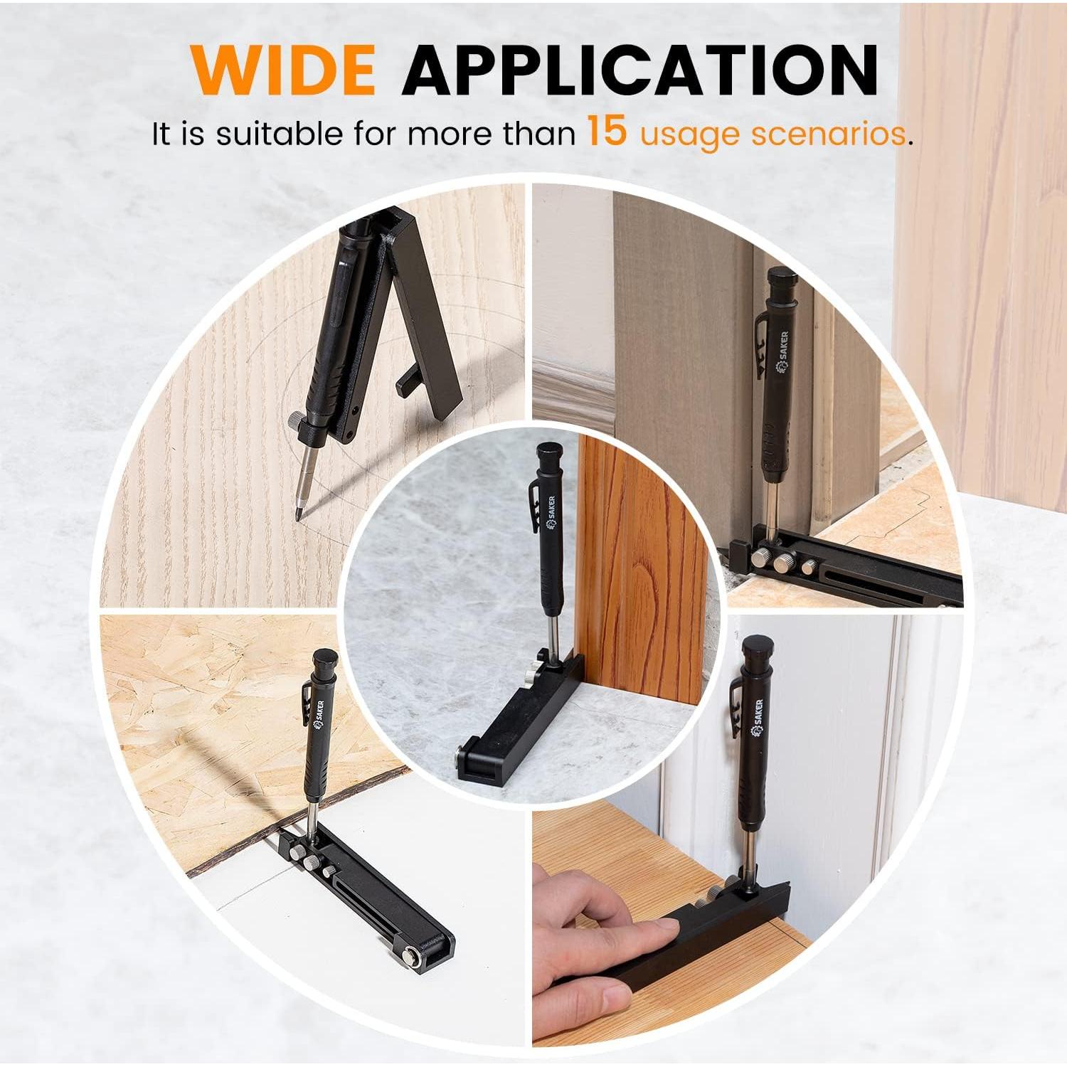 Herramienta Scribing Saker - Aluminio - 13.97 cm - Negro